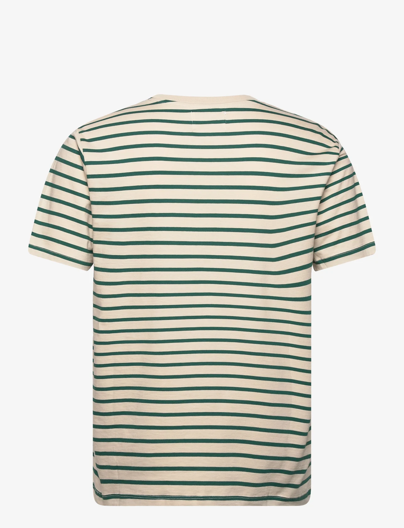 Double A by Wood Wood - Ace badge T-shirt - t-shirt & tops - foggy striped - 1