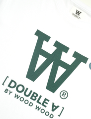 Double A by Wood Wood - Ace big logo & badge T-shirt - t-shirts - white - 2