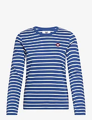 Double A by Wood Wood - Moa longsleeve - t-shirt & tops - limoges striped - 0