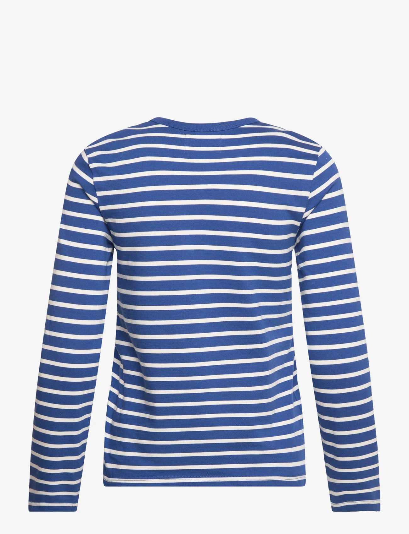 Double A by Wood Wood - Moa longsleeve - t-shirt & tops - limoges striped - 1