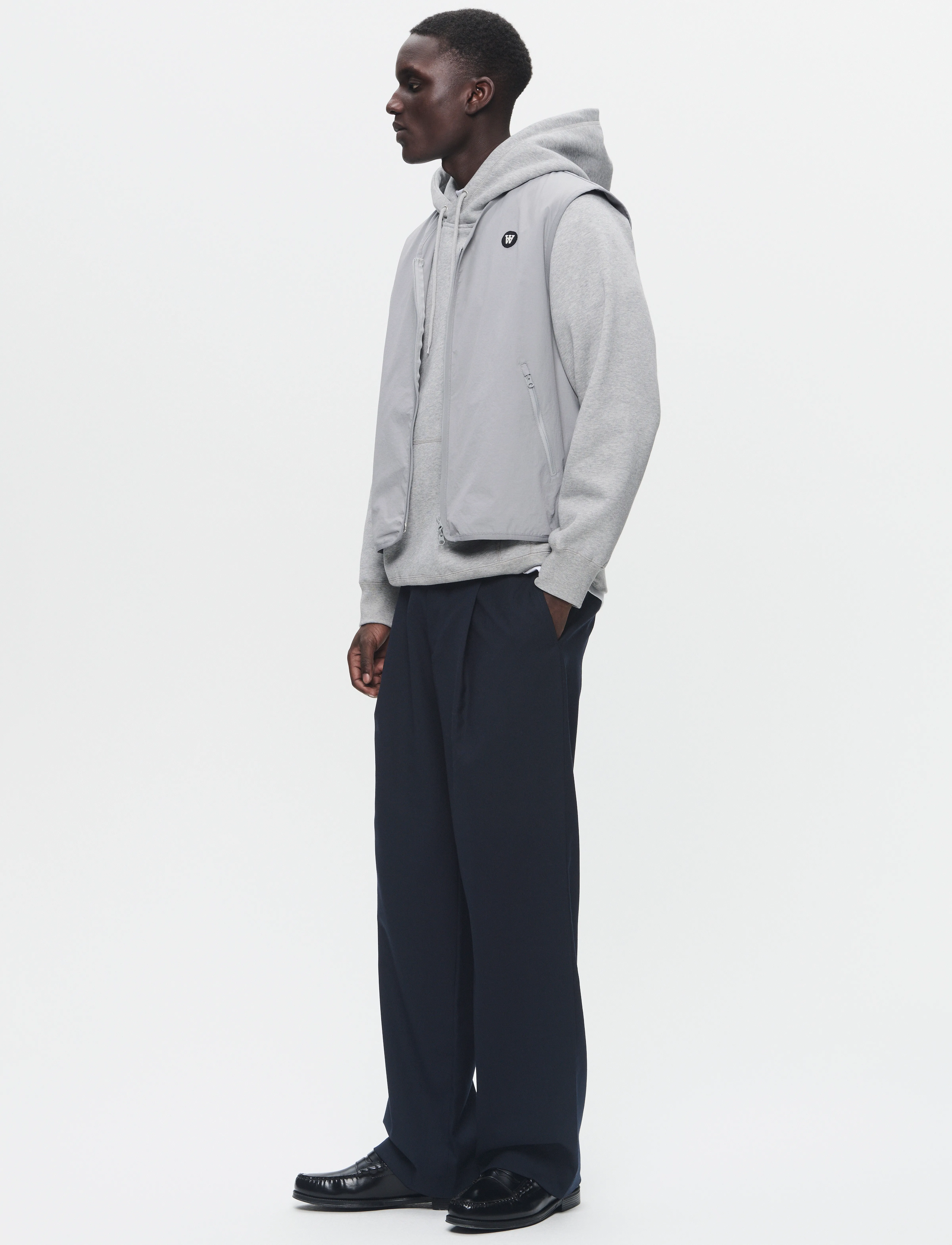 WOOD WOOD - WWTeu - bodywarmers - gray flannel - 2
