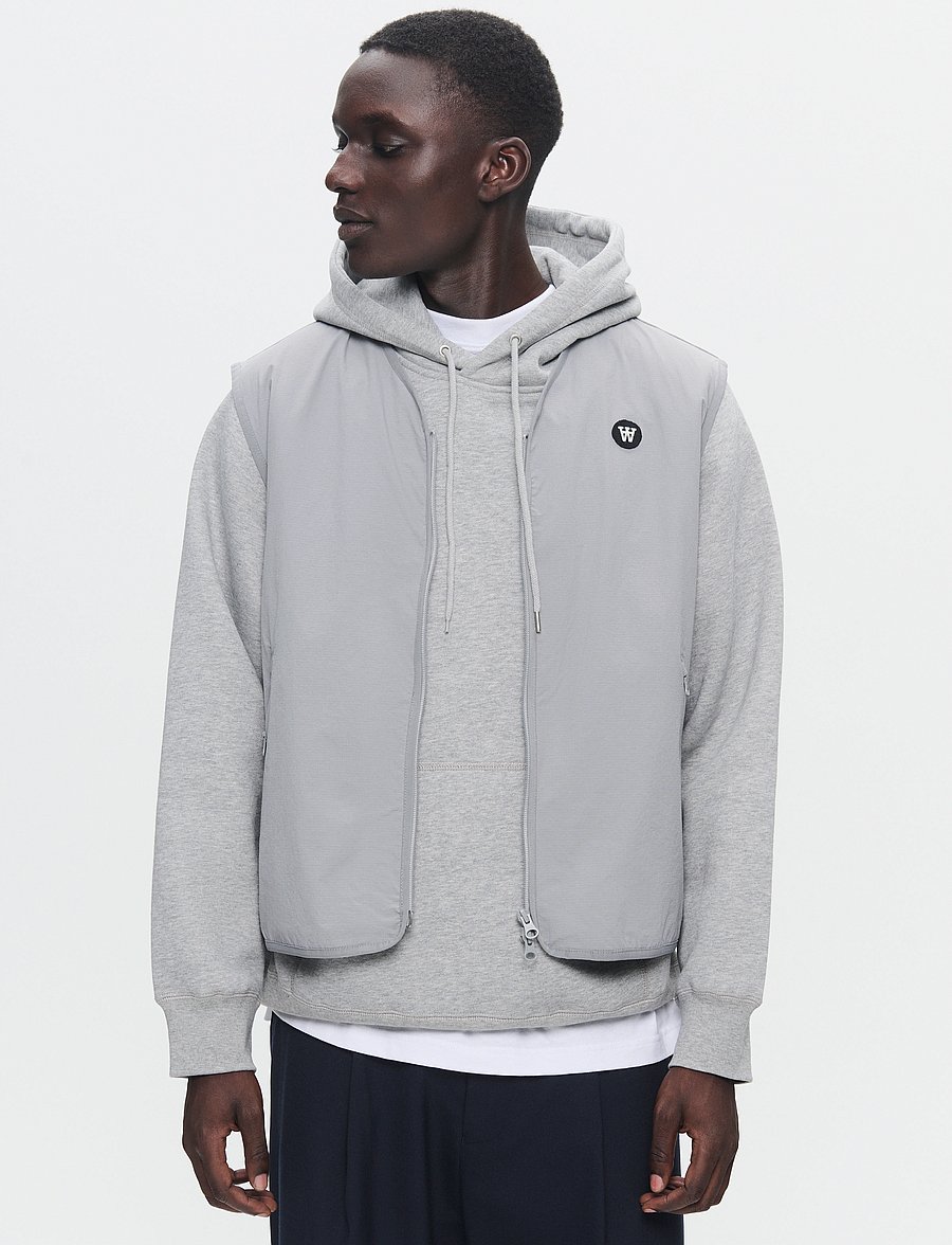 WOOD WOOD - WWTeu - bodywarmers - gray flannel - 5
