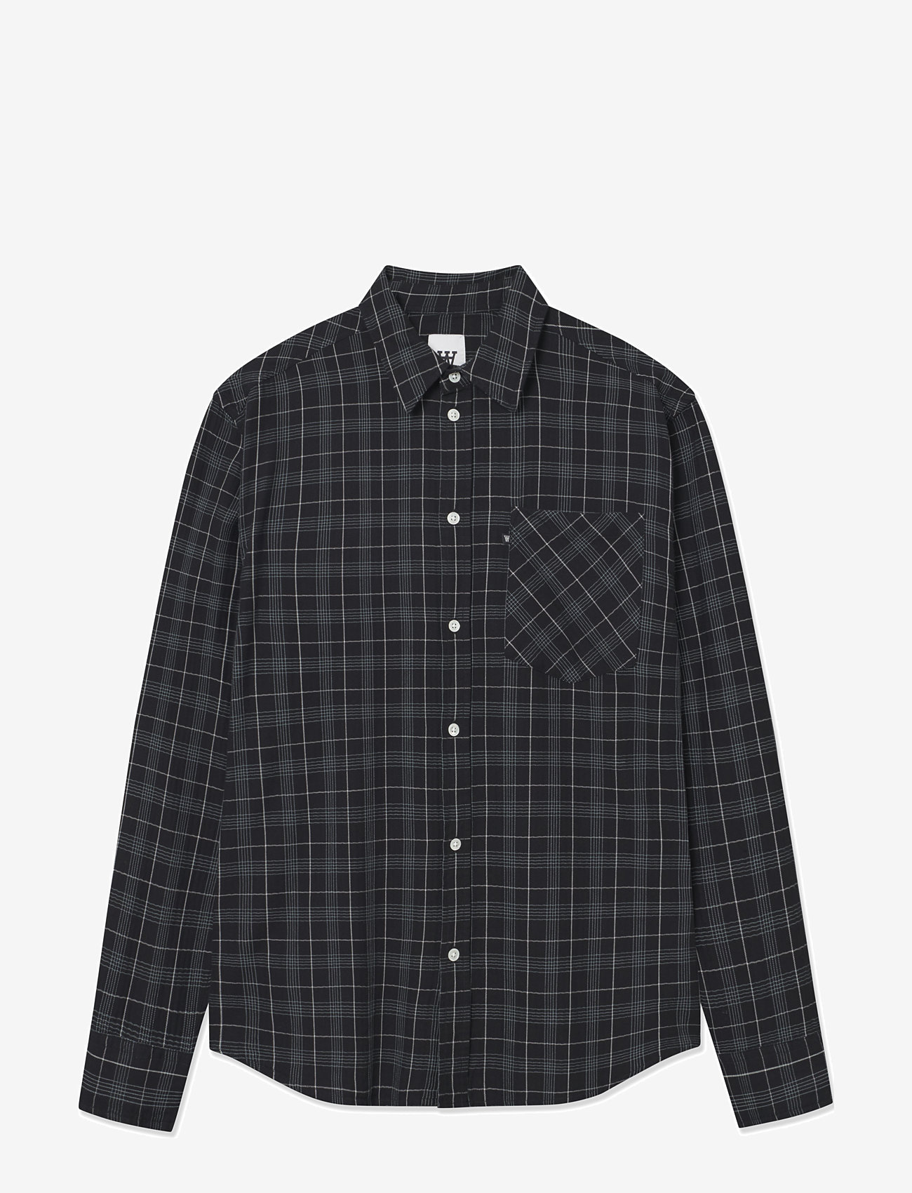 WOOD WOOD - WWDay Light Flannel - flannel-skjorter - licorice - 1