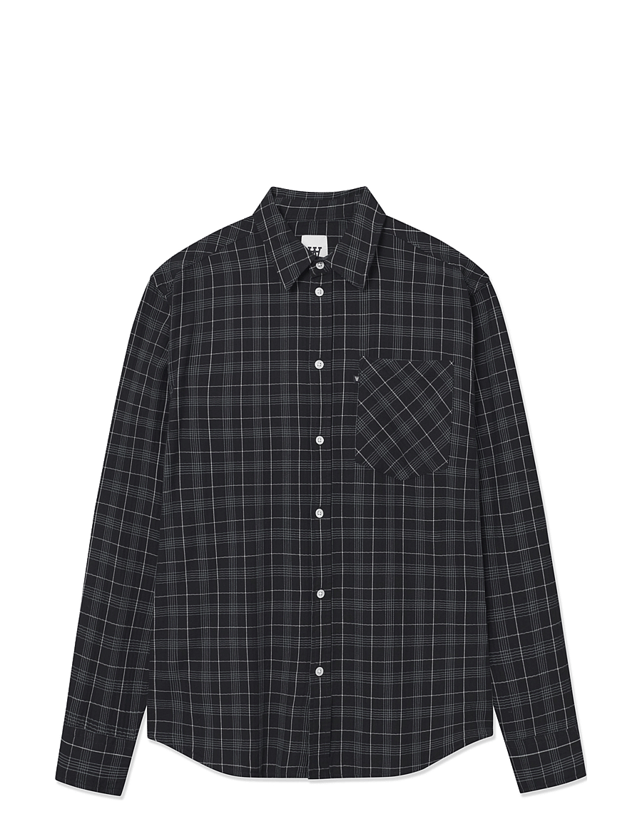 WOOD WOOD - WWDay Light Flannel - flaneliniai marškiniai - licorice - 1