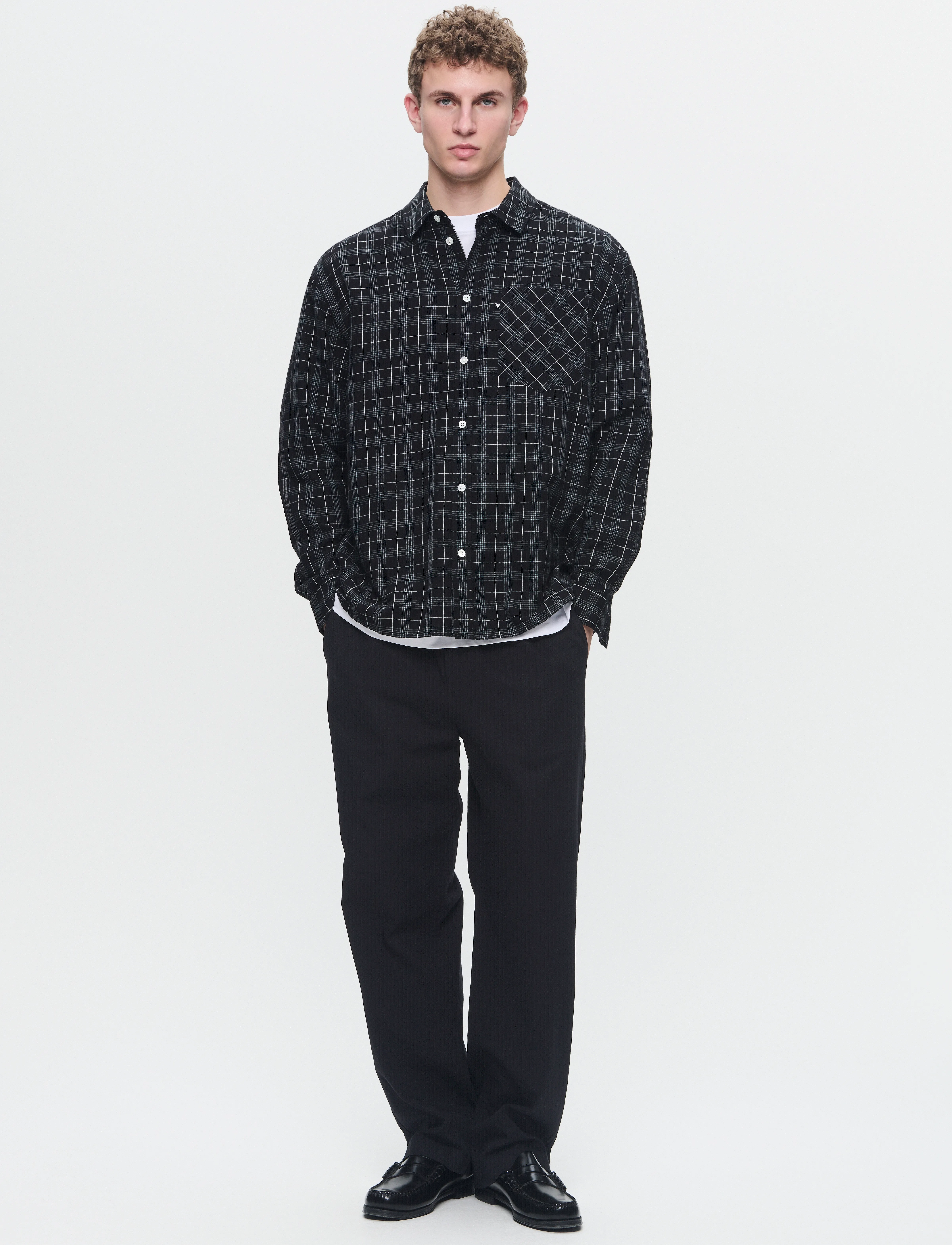 WOOD WOOD - WWDay Light Flannel - chemises en flanelle - licorice - 2