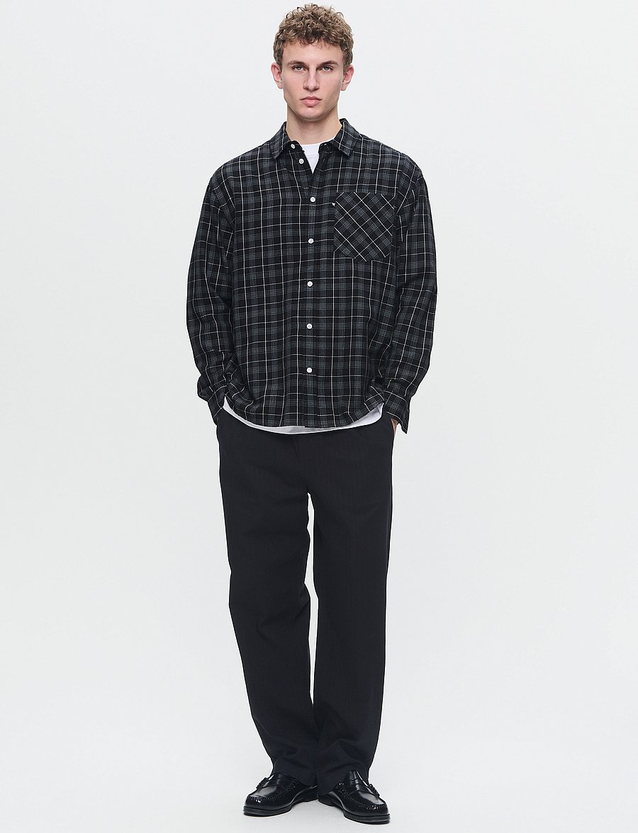 WOOD WOOD - WWDay Light Flannel - flaneliniai marškiniai - licorice - 2