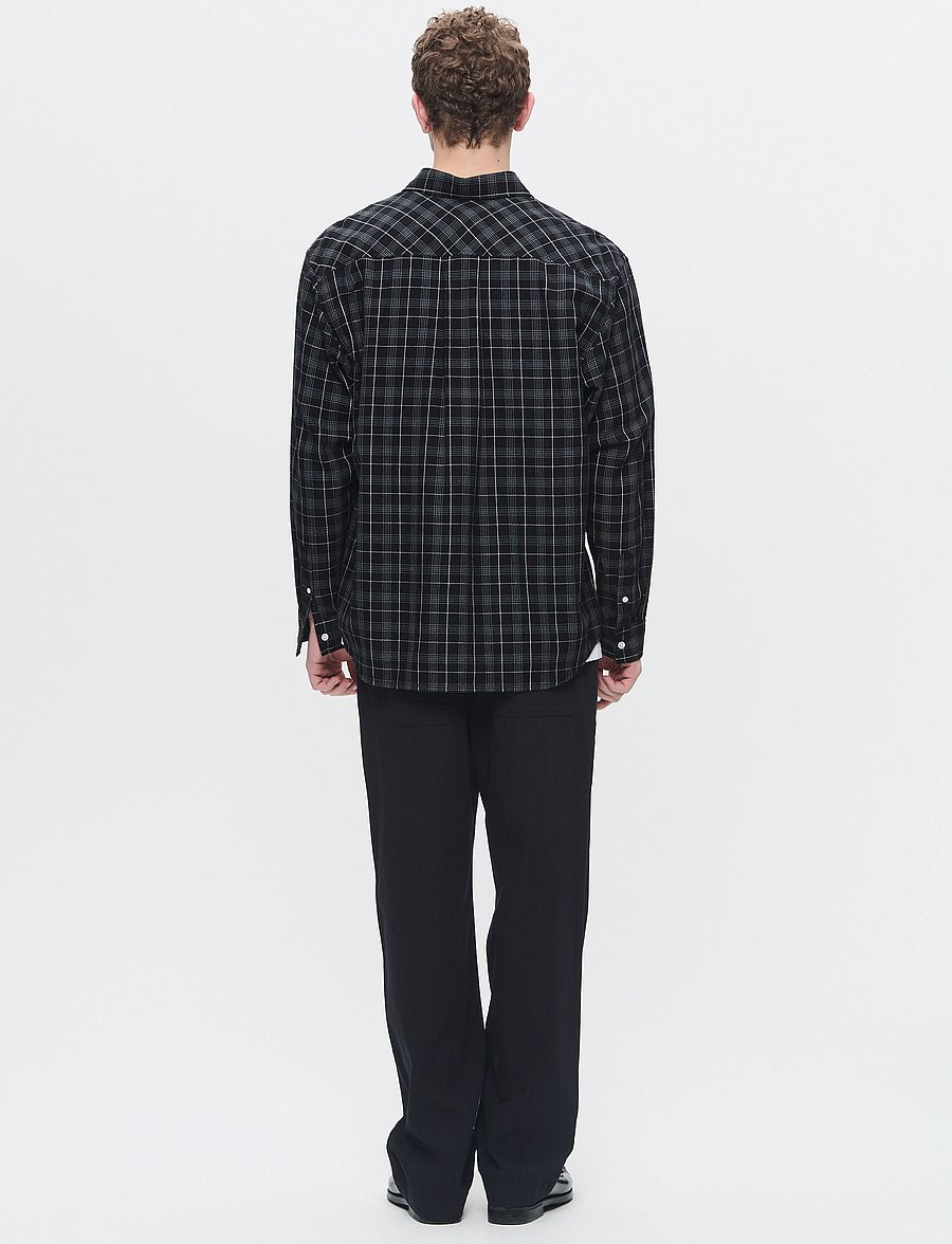 WOOD WOOD - WWDay Light Flannel - flaneliniai marškiniai - licorice - 3