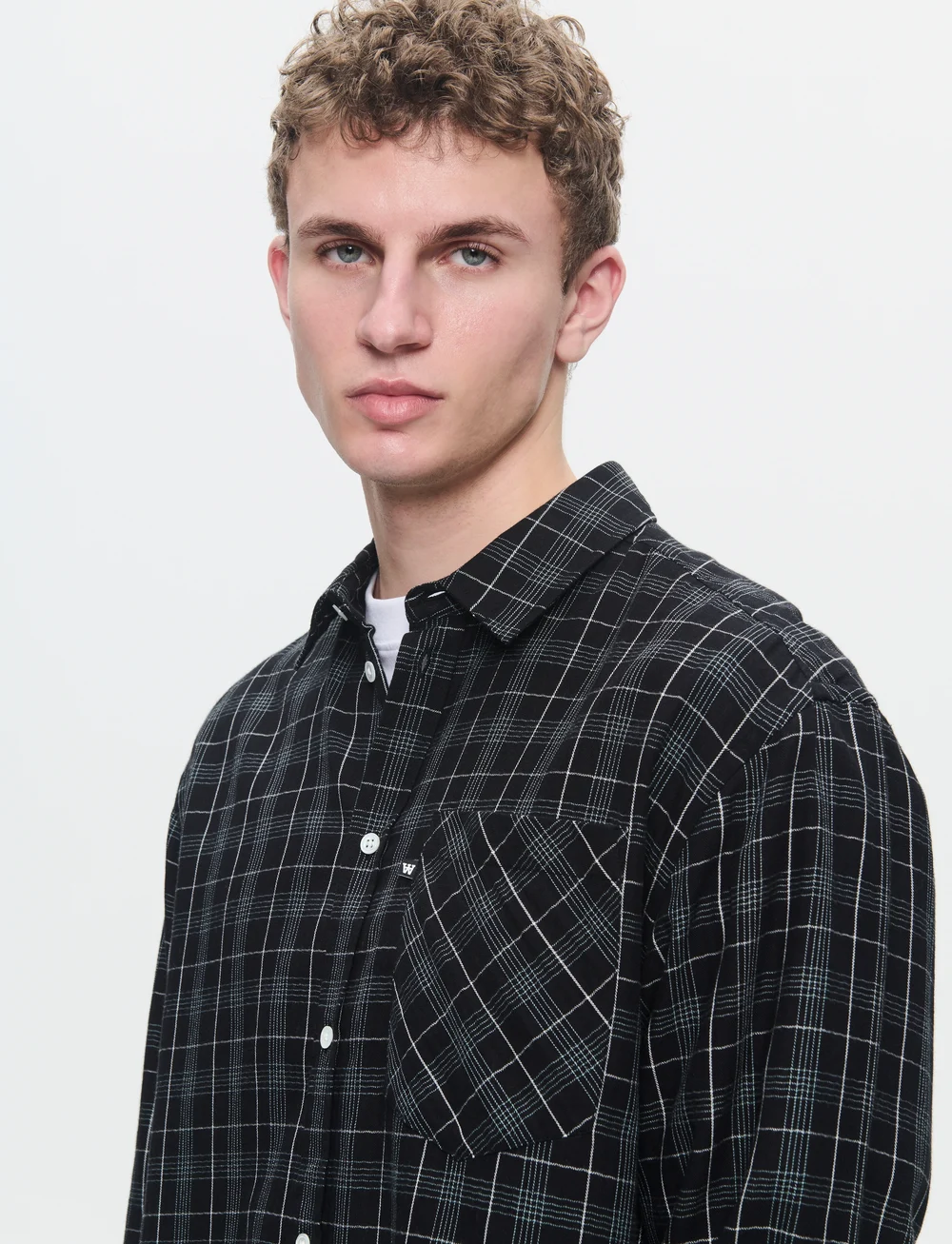 WOOD WOOD - WWDay Light Flannel - flanellskjortor - licorice - 4