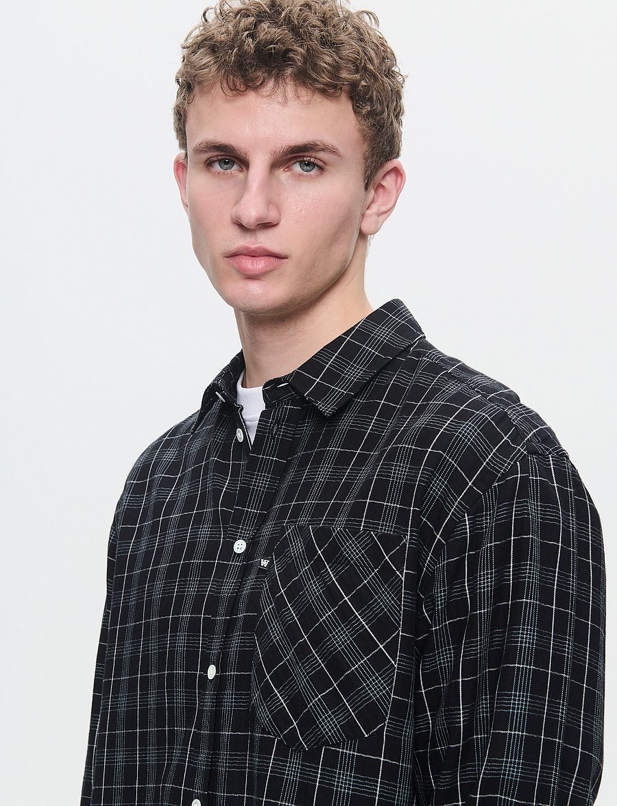 WOOD WOOD - WWDay Light Flannel - flaneliniai marškiniai - licorice - 4