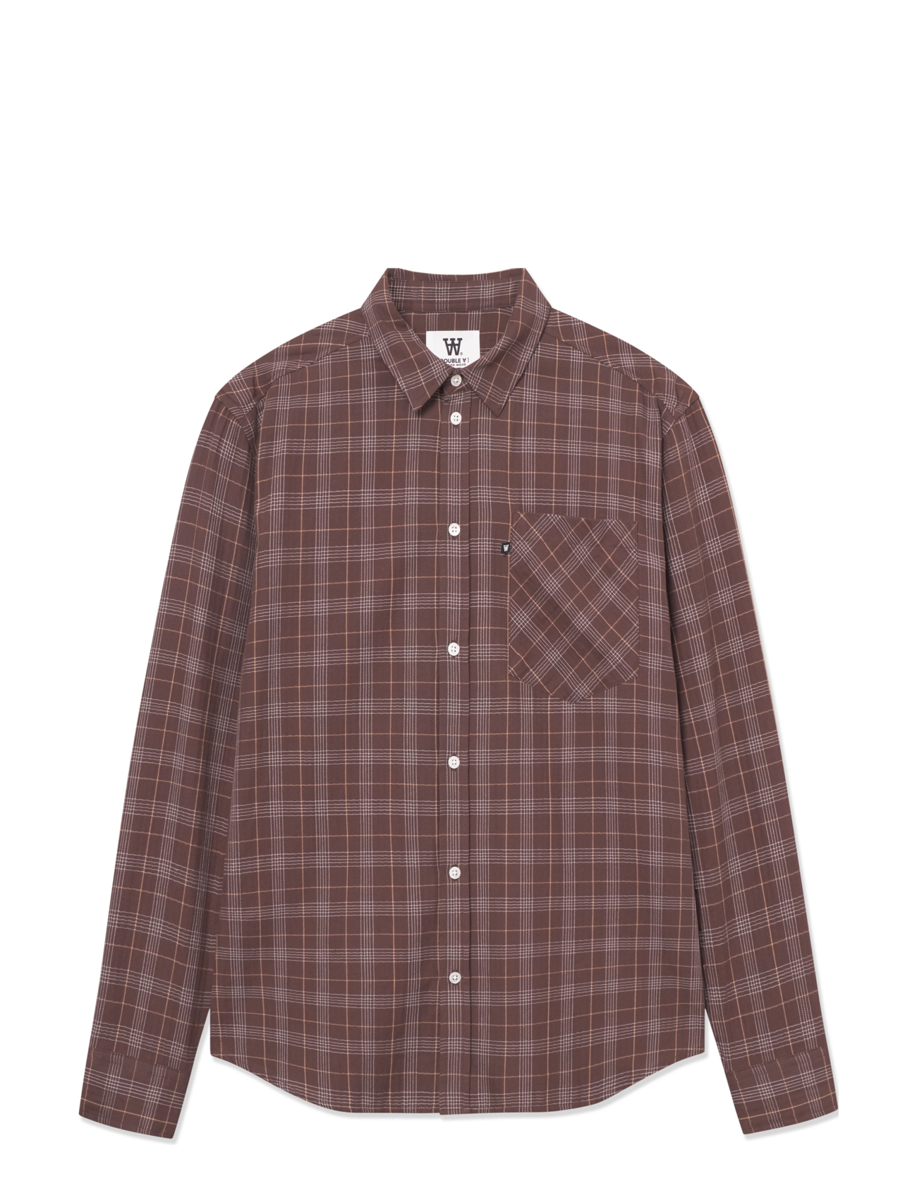 WOOD WOOD WWDay Light Flannel - Tøj - POTTING SOIL / brown