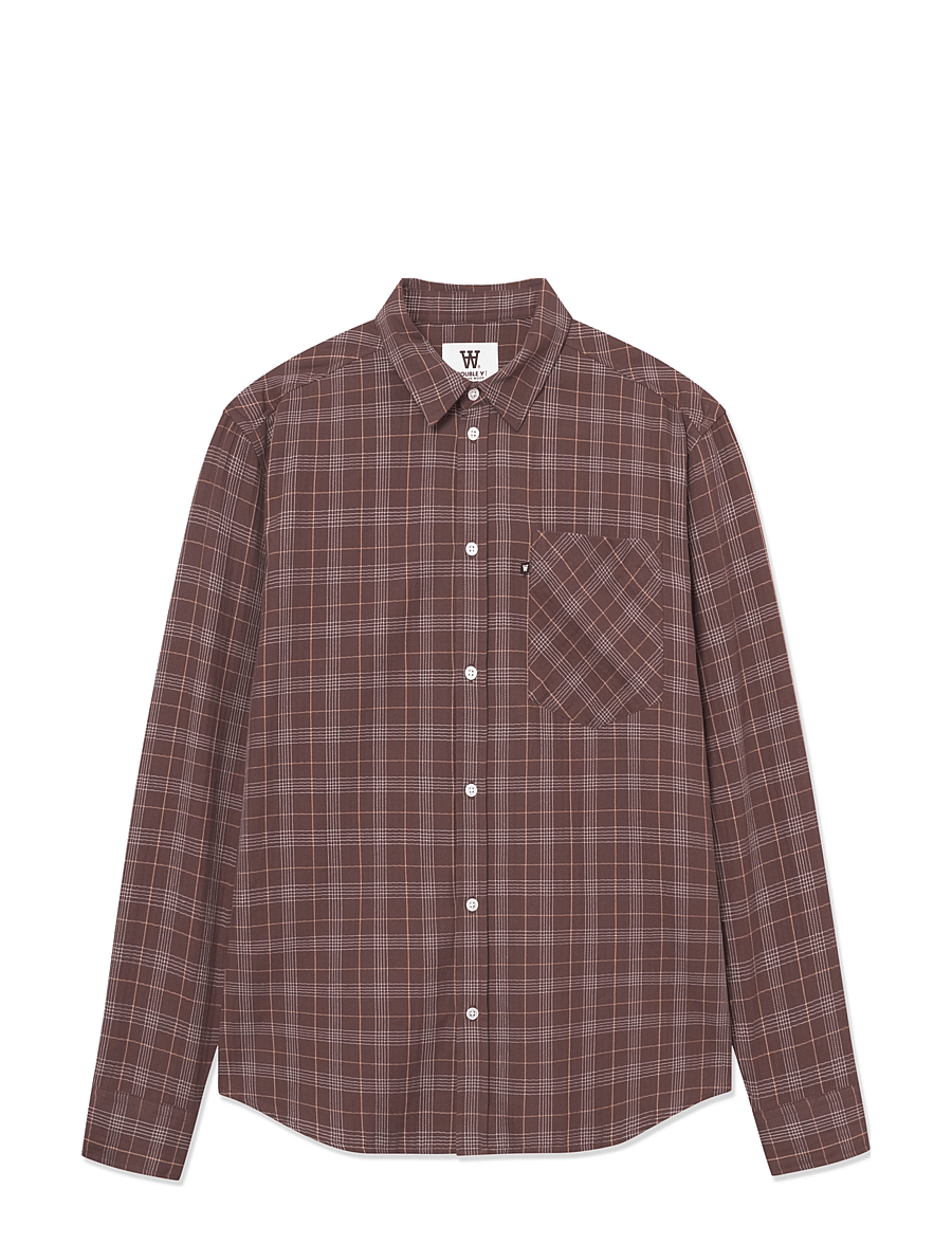 WOOD WOOD - WWDay Light Flannel - flaneliniai marškiniai - potting soil - 1