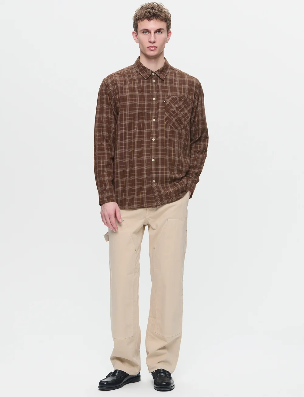 WOOD WOOD - WWDay Light Flannel - flannel-skjorter - potting soil - 2