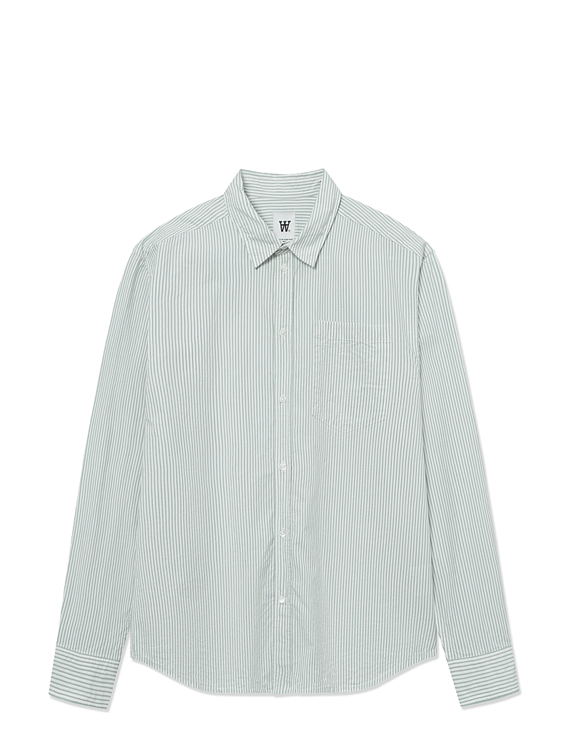 WOOD WOOD - WWDay Striped - randiga skjortor - blue surf - 1