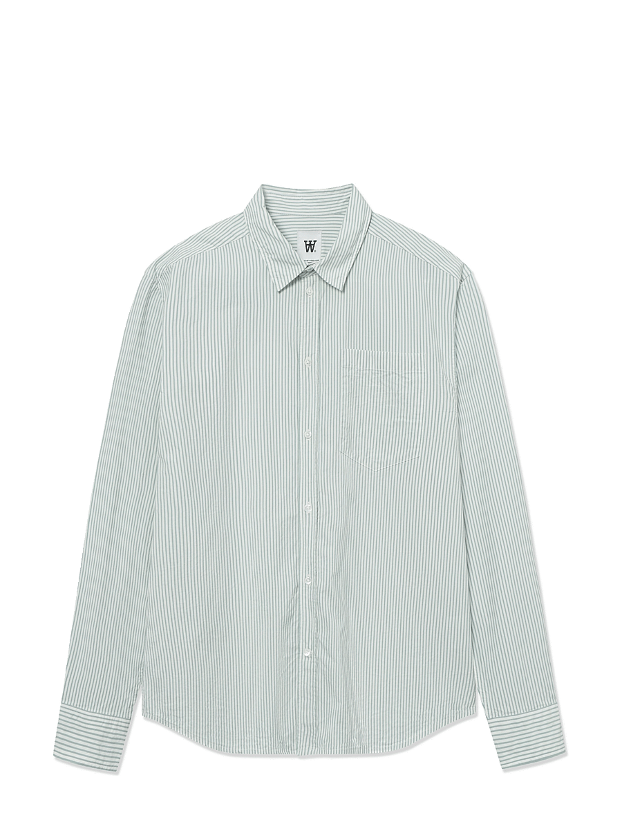 WOOD WOOD - WWDay Striped - gestreifte hemden - blue surf - 1