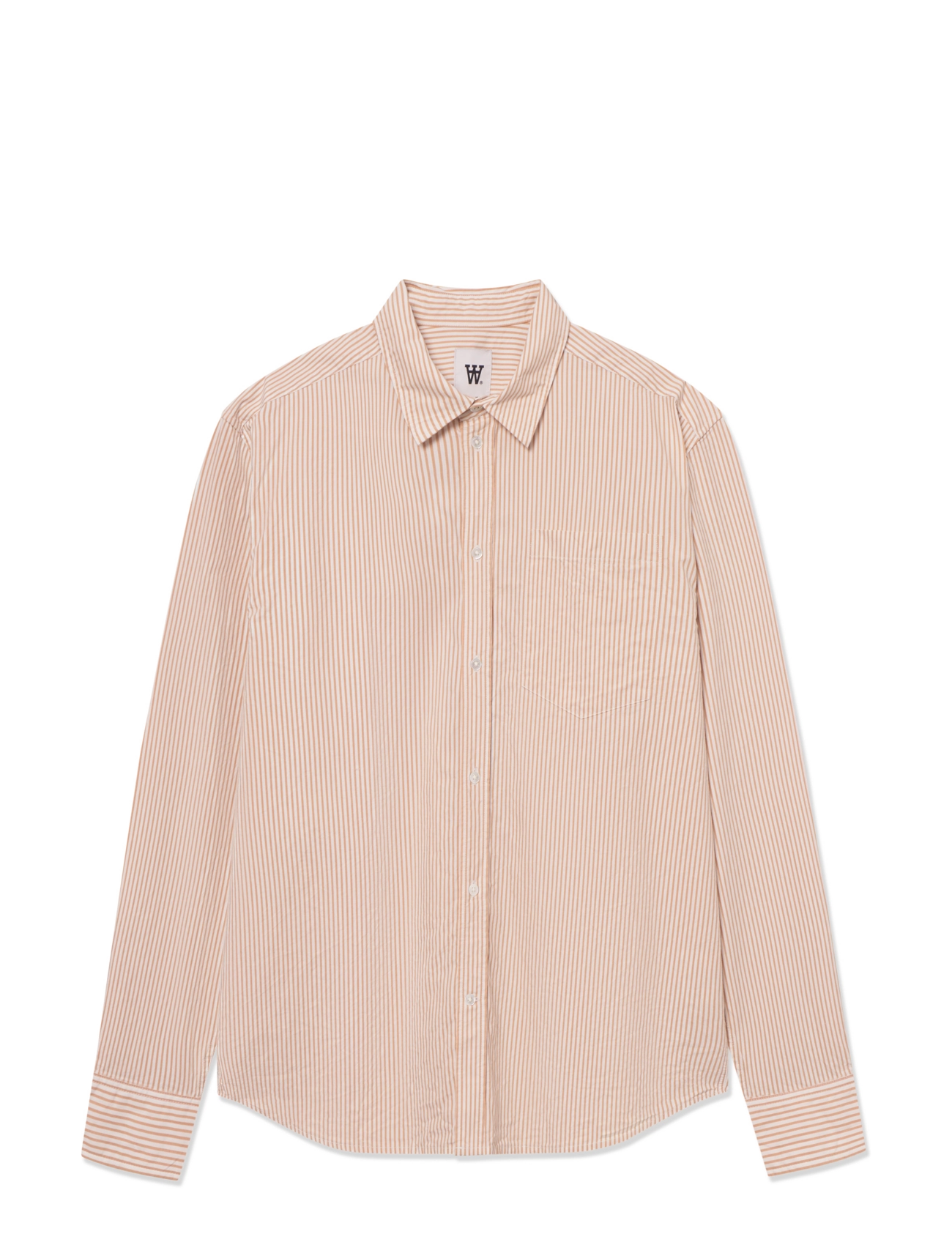 WOOD WOOD Wwday Gestreift Orange - L - Herren