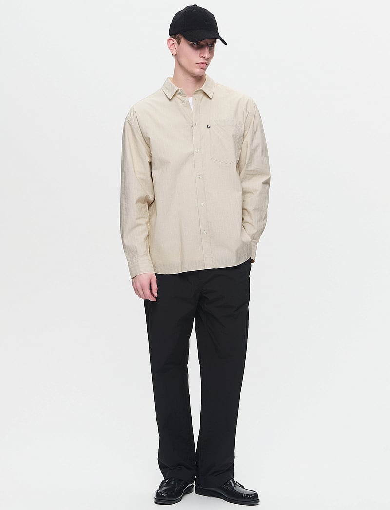 WOOD WOOD - WWDay Dobby - randiga skjortor - silver gray - 2