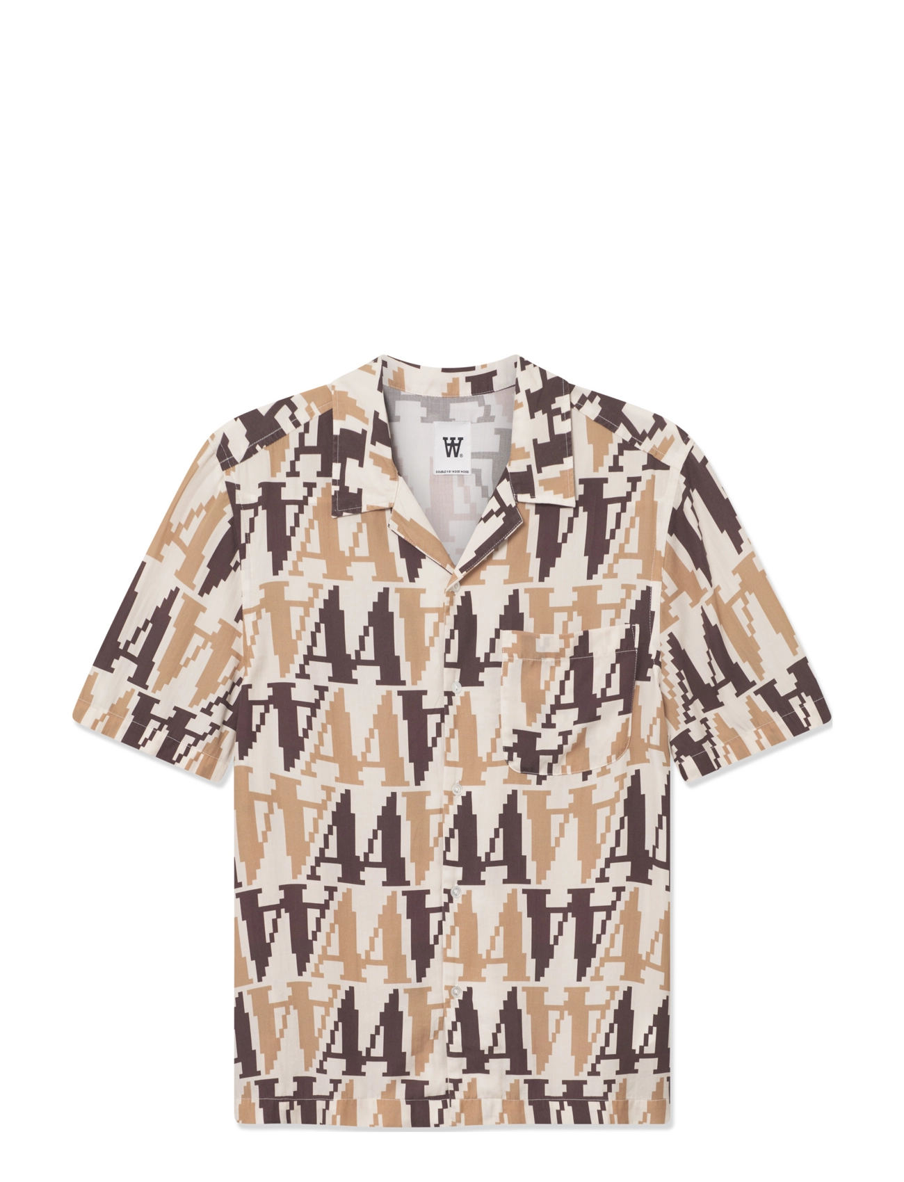 WOOD WOOD Wwnoa Bit Ss Beige - M - Herren