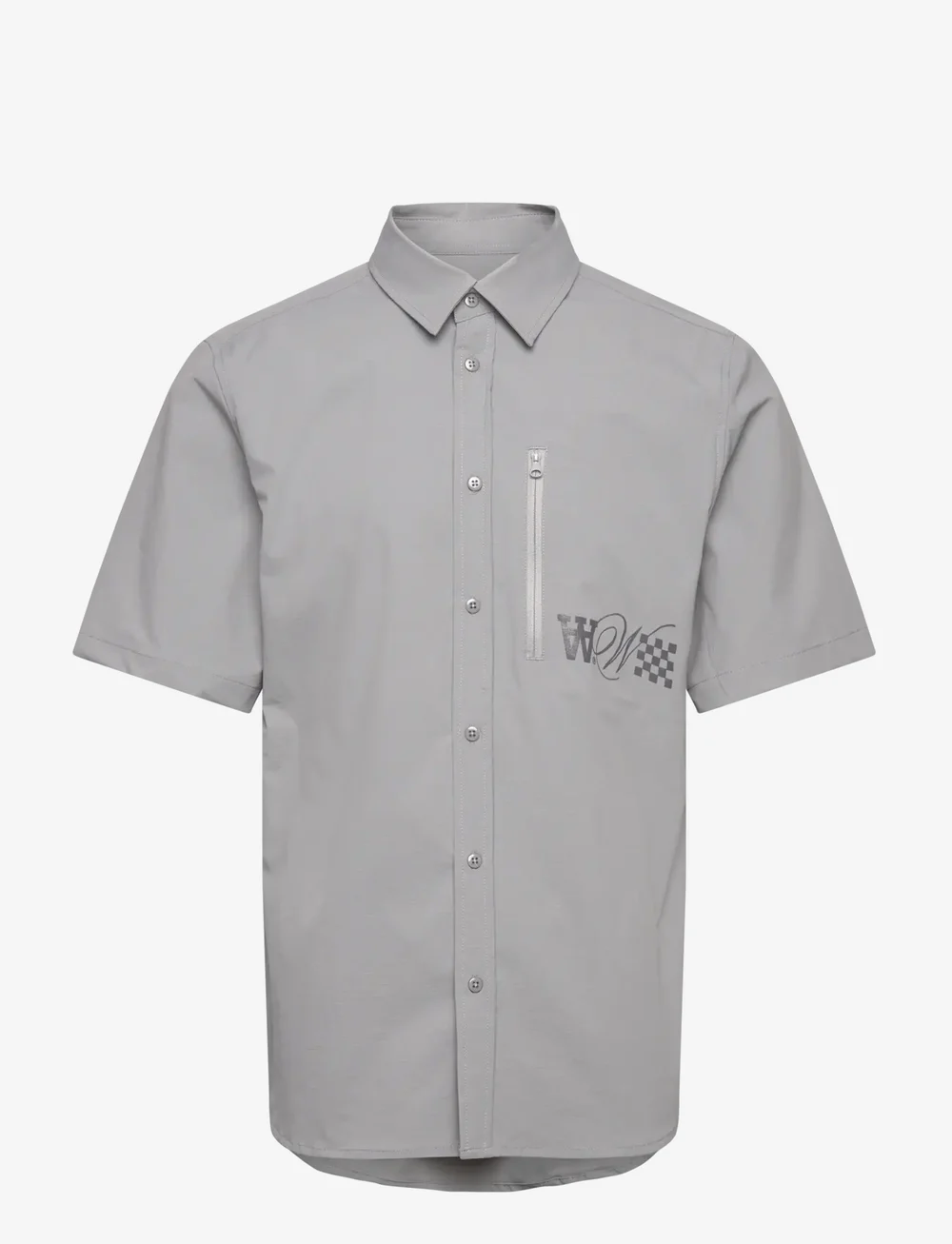 WOOD WOOD - WWEra Tech - kortærmede skjorter - gray flannel - 1