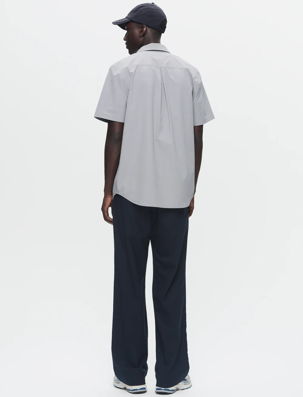 WOOD WOOD - WWEra Tech - kortærmede skjorter - gray flannel - 4