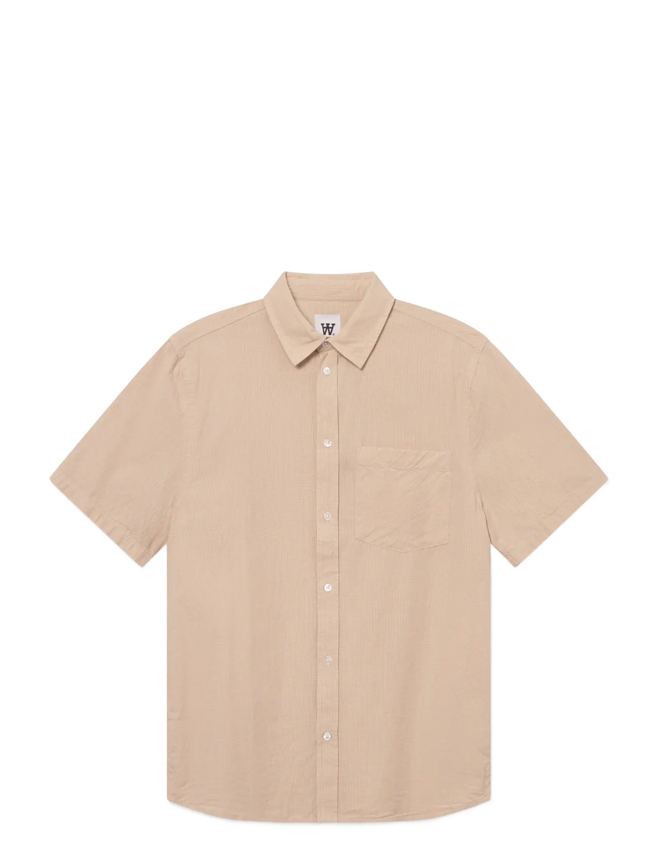 WOOD WOOD Wwera Gingham Beige - M - Herren