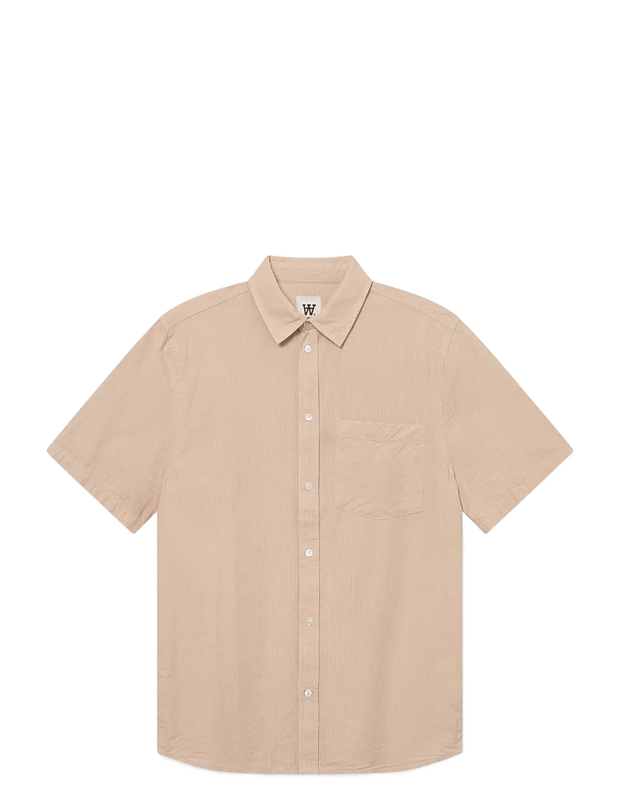 WOOD WOOD - WWEra Gingham - kortærmede skjorter - curds & whey - 1
