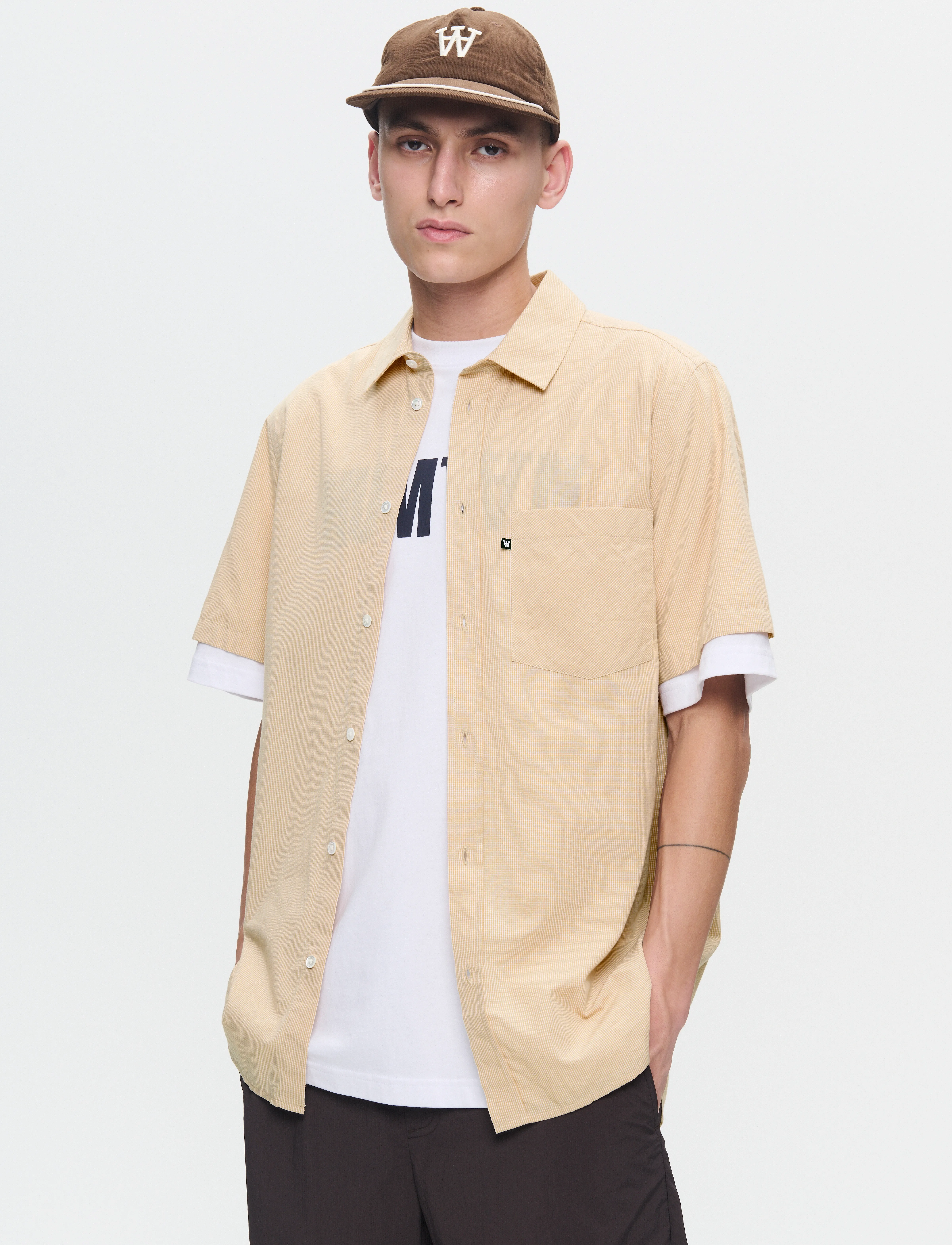 WOOD WOOD WWEra Gingham - Skjorter - CURDS & WHEY / beige