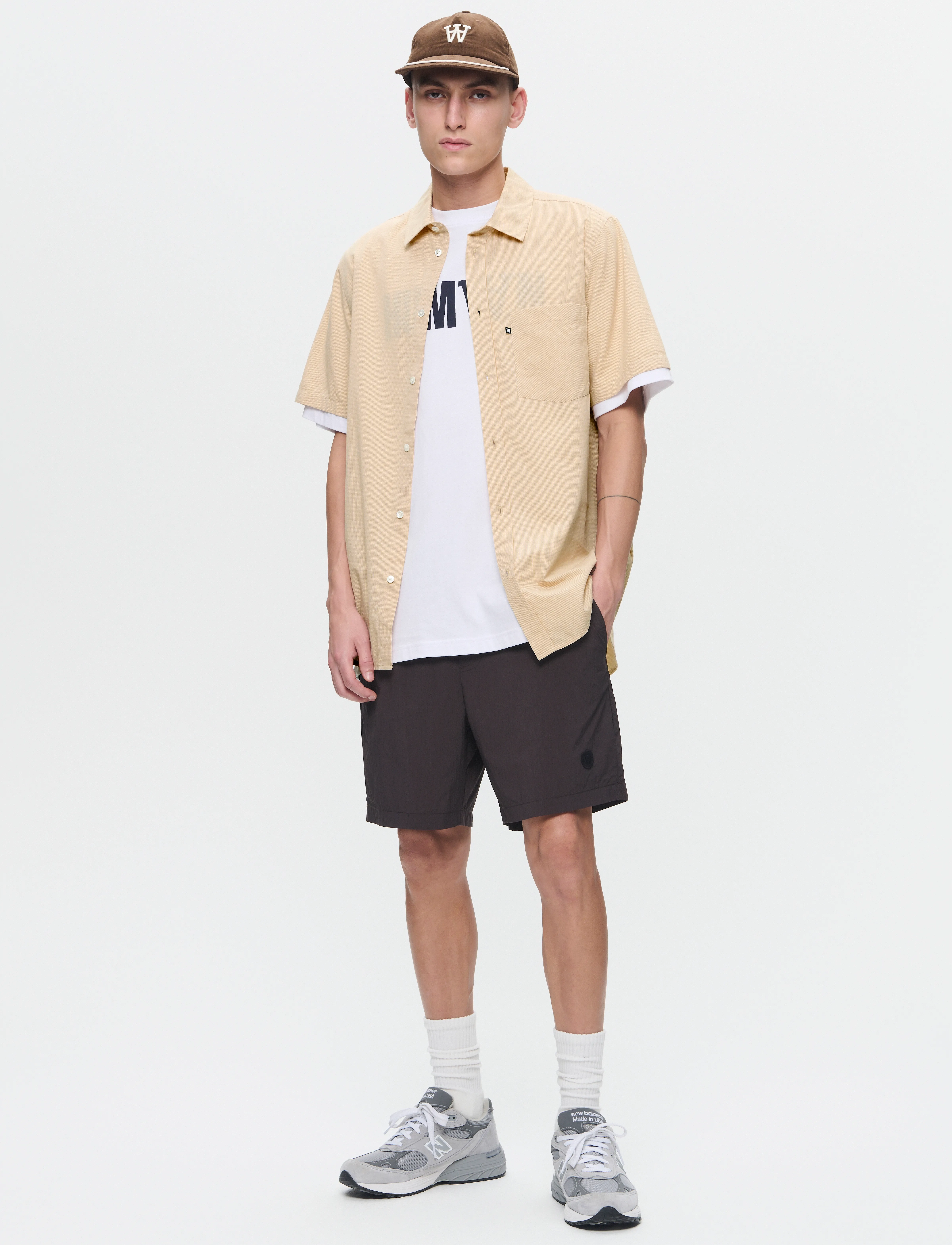 WOOD WOOD - WWEra Gingham - kurzarmhemden - curds & whey - 2