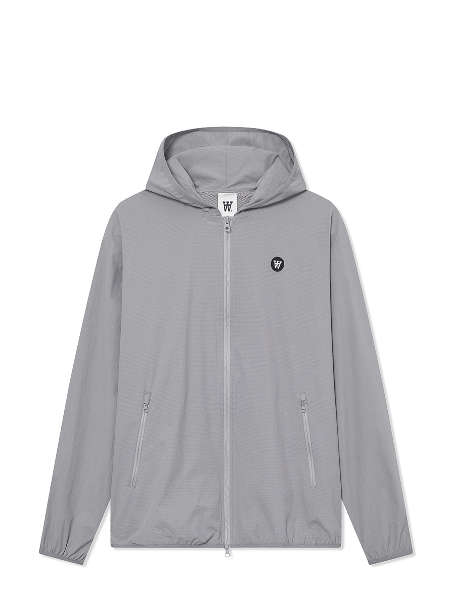 WOOD WOOD - WWCao Tech Hoodie - hoodies - gray flannel - 1