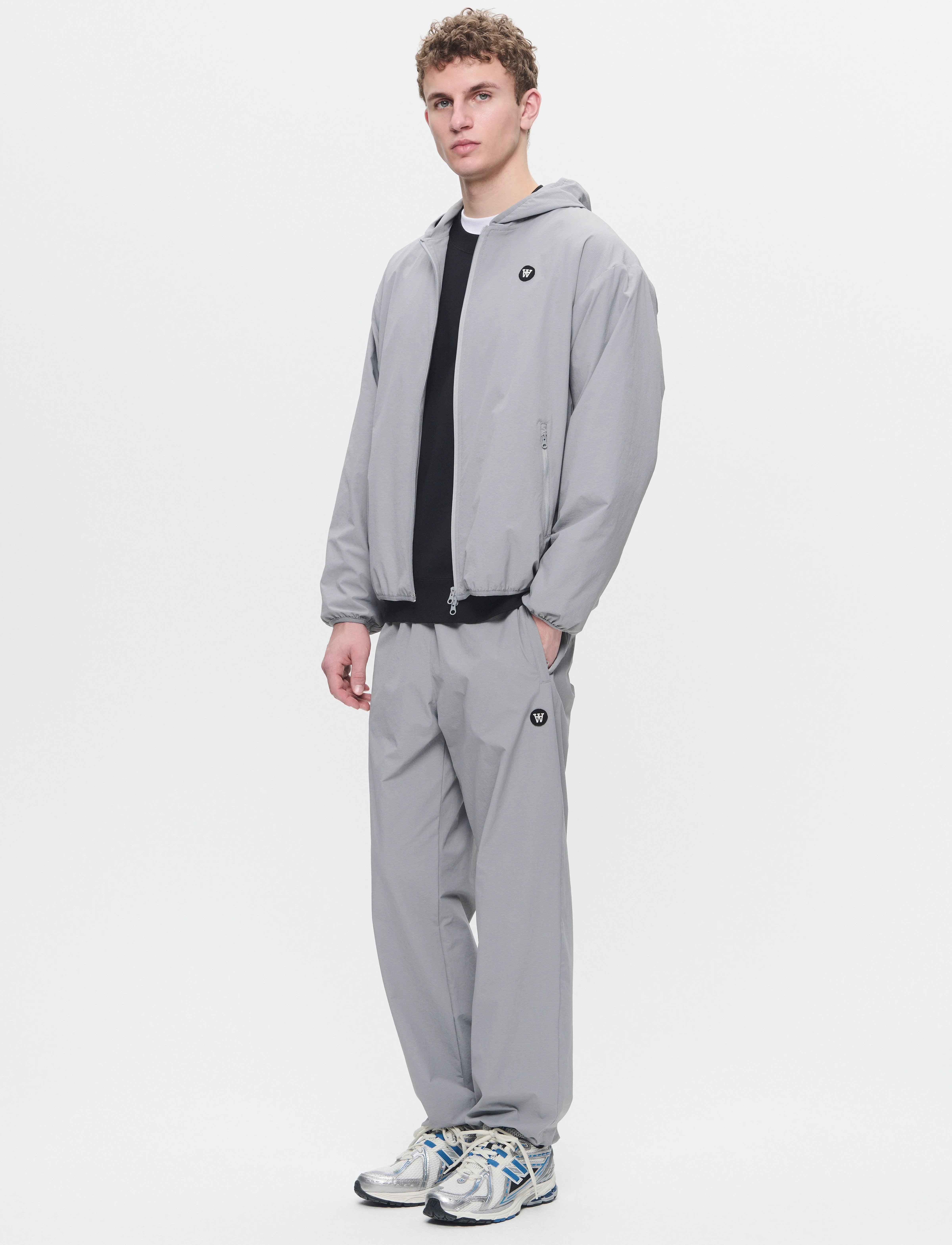 WOOD WOOD - WWCao Tech Hoodie - hoodies - gray flannel - 2