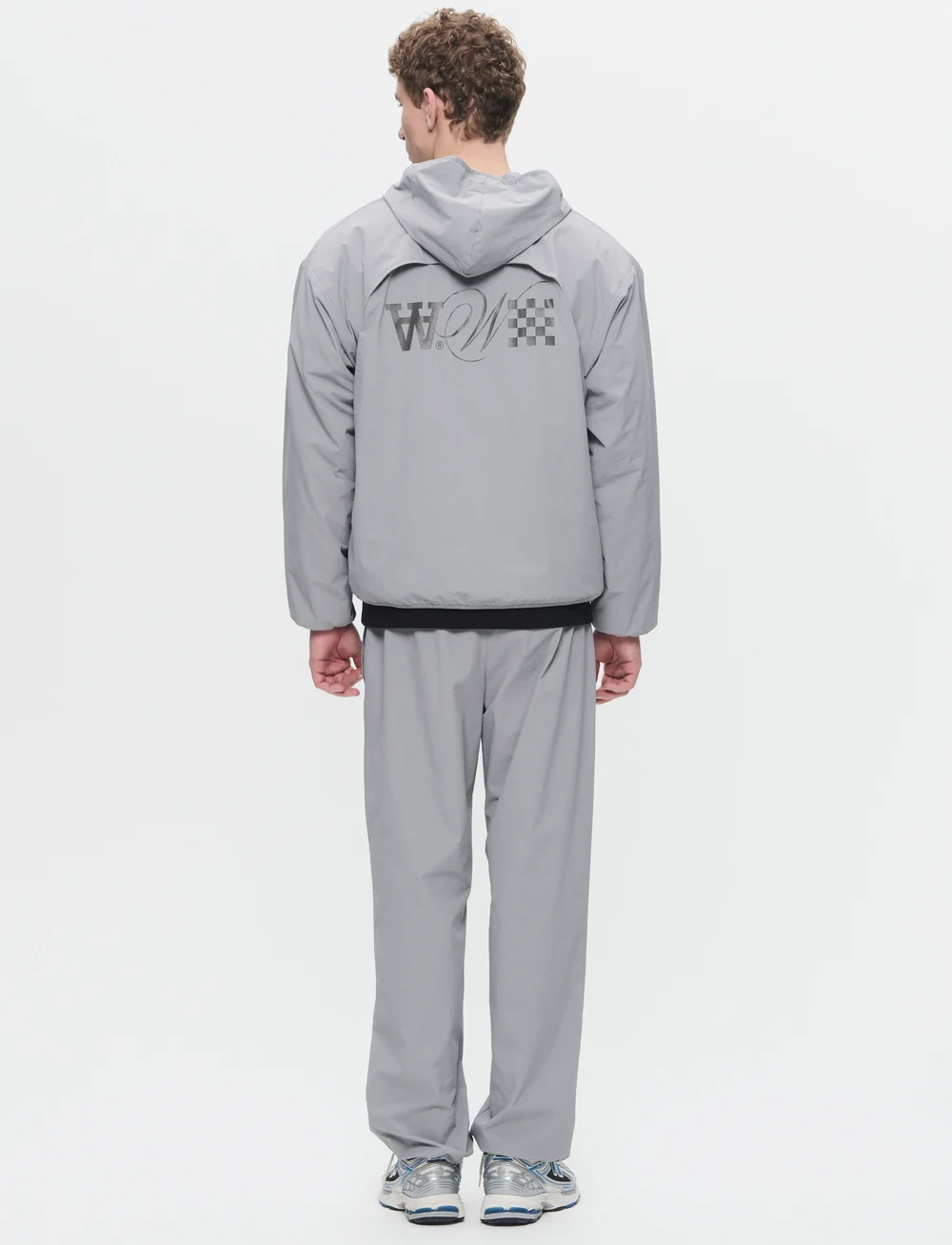 WOOD WOOD - WWCao Tech Hoodie - džemperiai su gobtuvu - gray flannel - 3