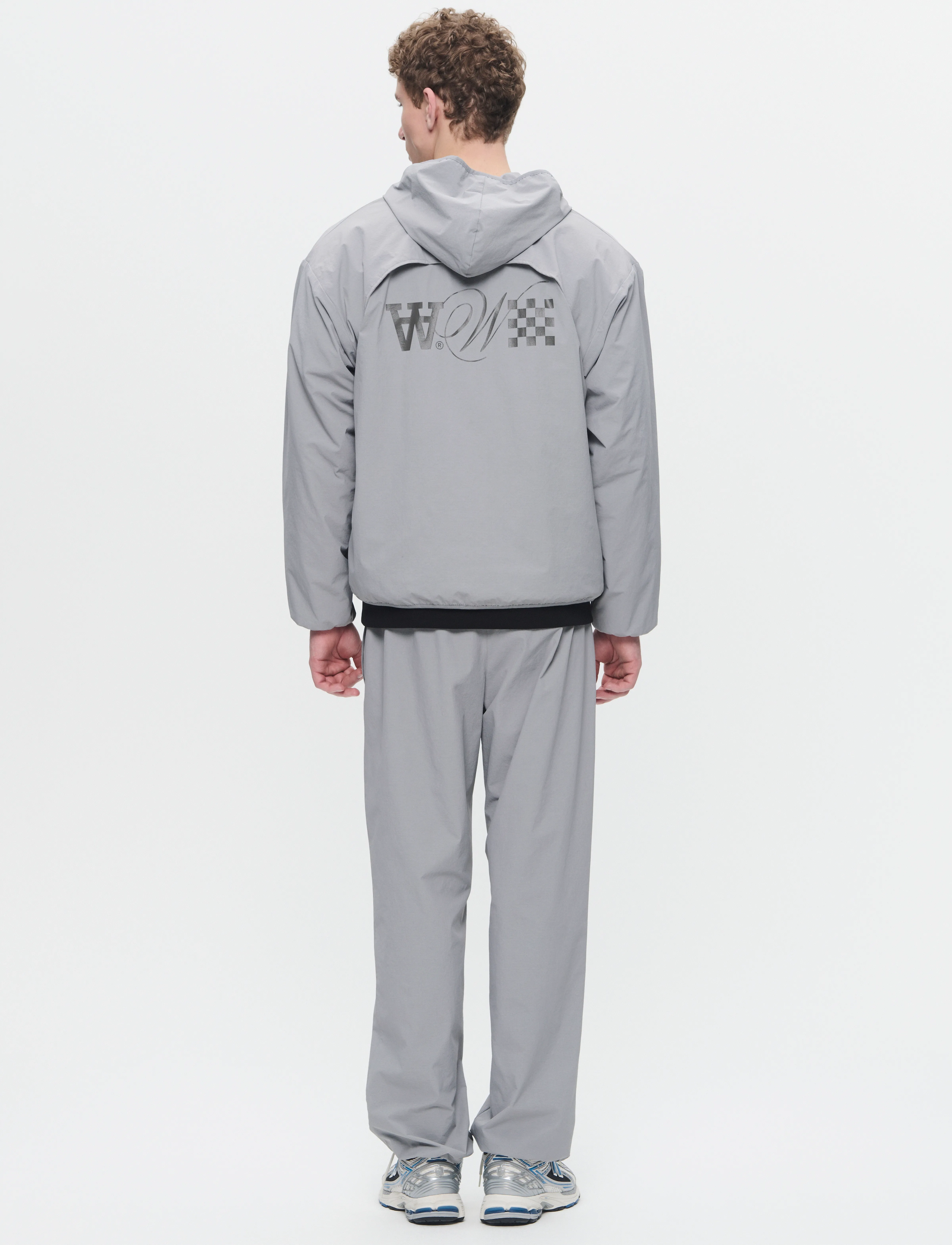 WOOD WOOD - WWCao Tech Hoodie - hoodies - gray flannel - 3