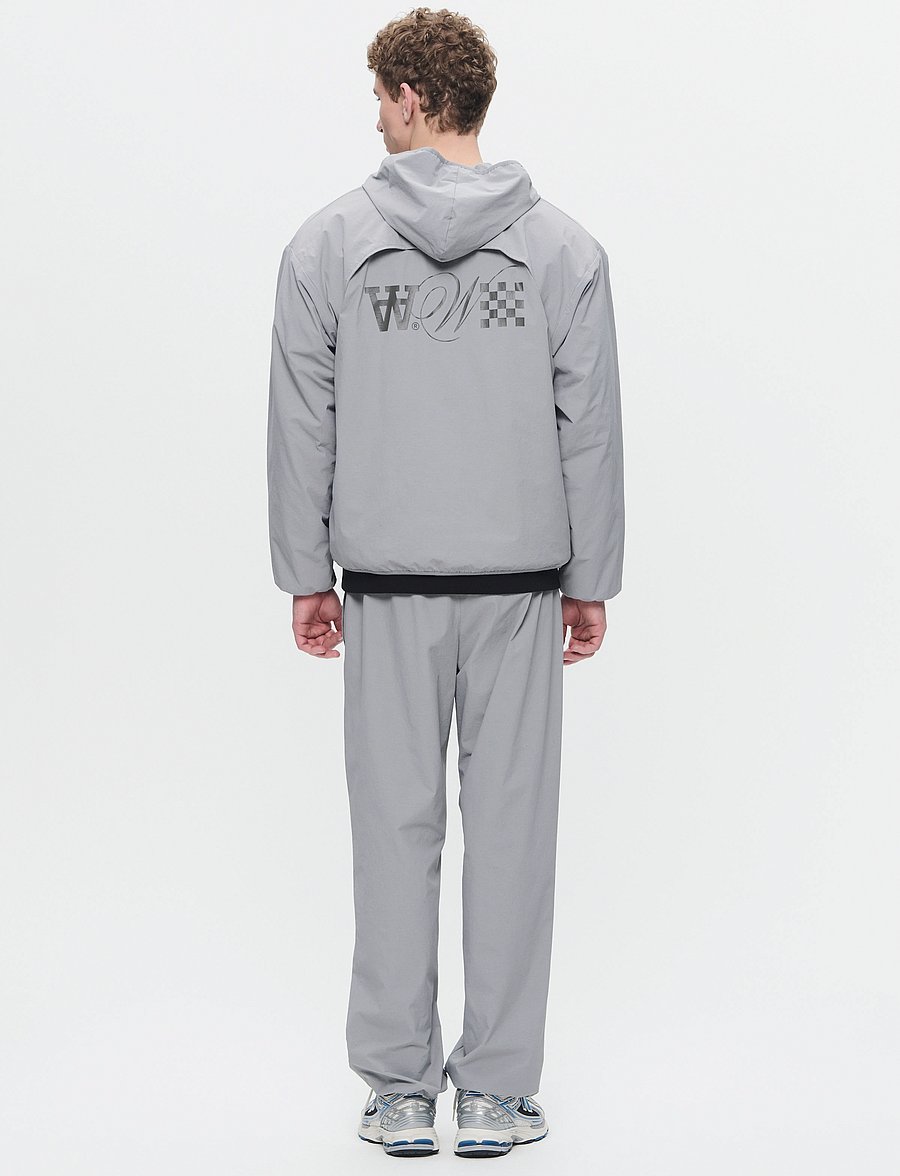 WOOD WOOD - WWCao Tech Hoodie - hoodies - gray flannel - 3