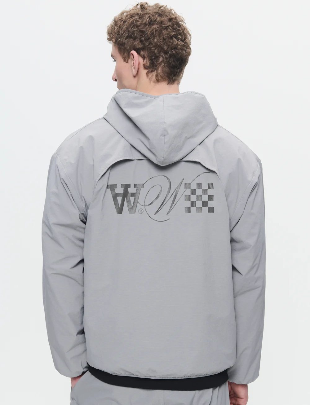 WOOD WOOD - WWCao Tech Hoodie - džemperiai su gobtuvu - gray flannel - 5