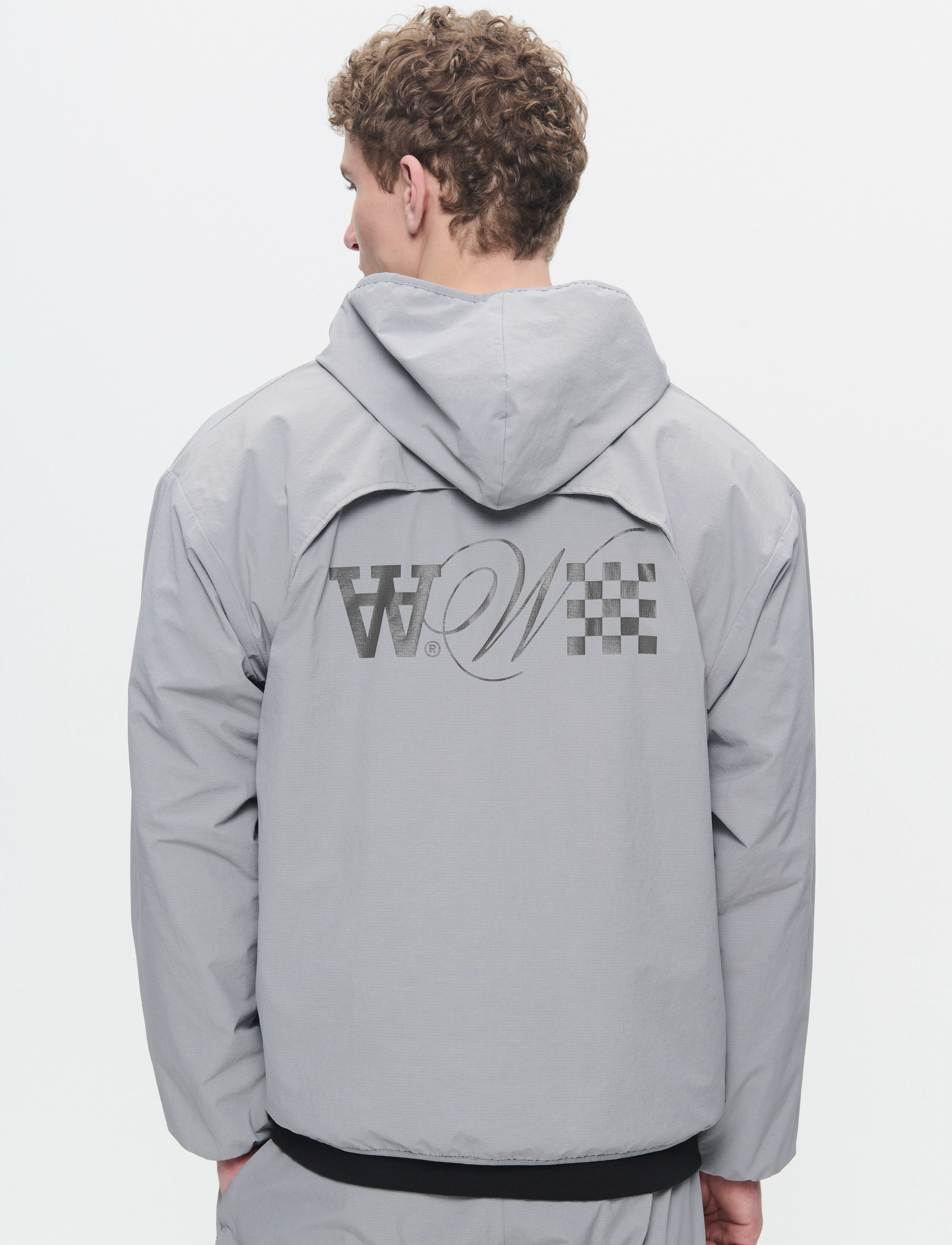 WOOD WOOD - WWCao Tech Hoodie - hoodies - gray flannel - 5