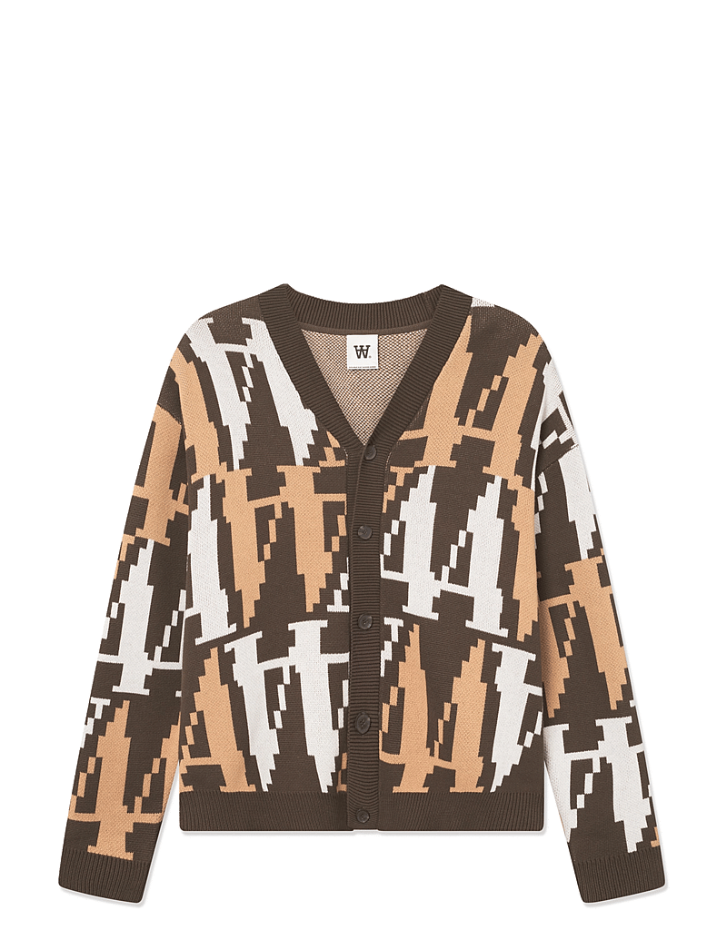 WOOD WOOD - WWLeo os bit cardigan - cardigan - potting soil - 1