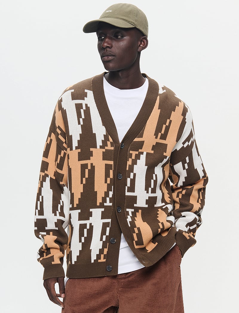 WOOD WOOD - WWLeo os bit cardigan - cardigan - potting soil - 0