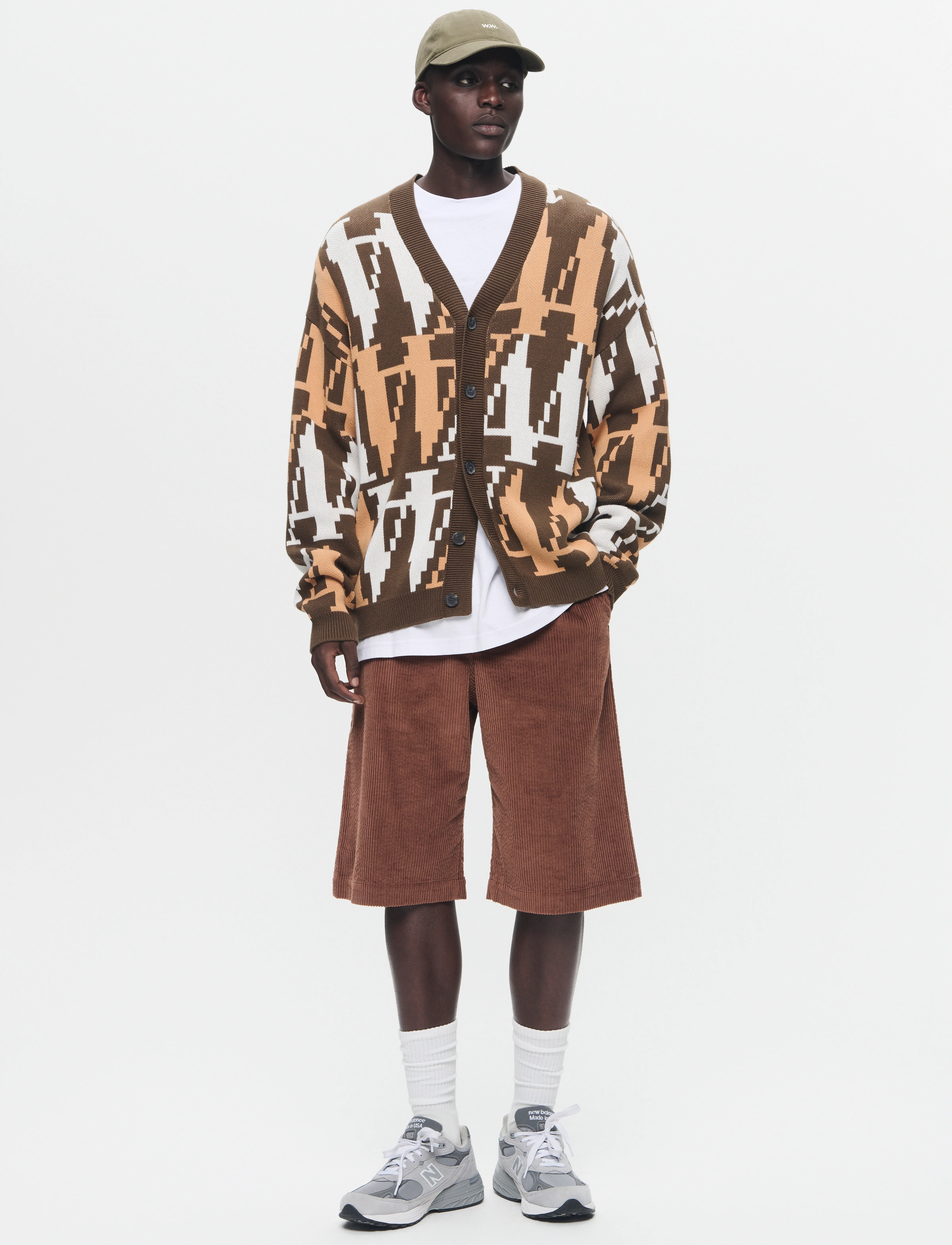 WOOD WOOD - WWLeo os bit cardigan - cardigans - potting soil - 2