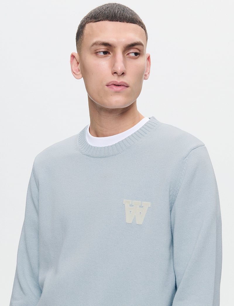 WOOD WOOD - WWTay - Ümmarguse kaelusega kudumid - blue surf - 4