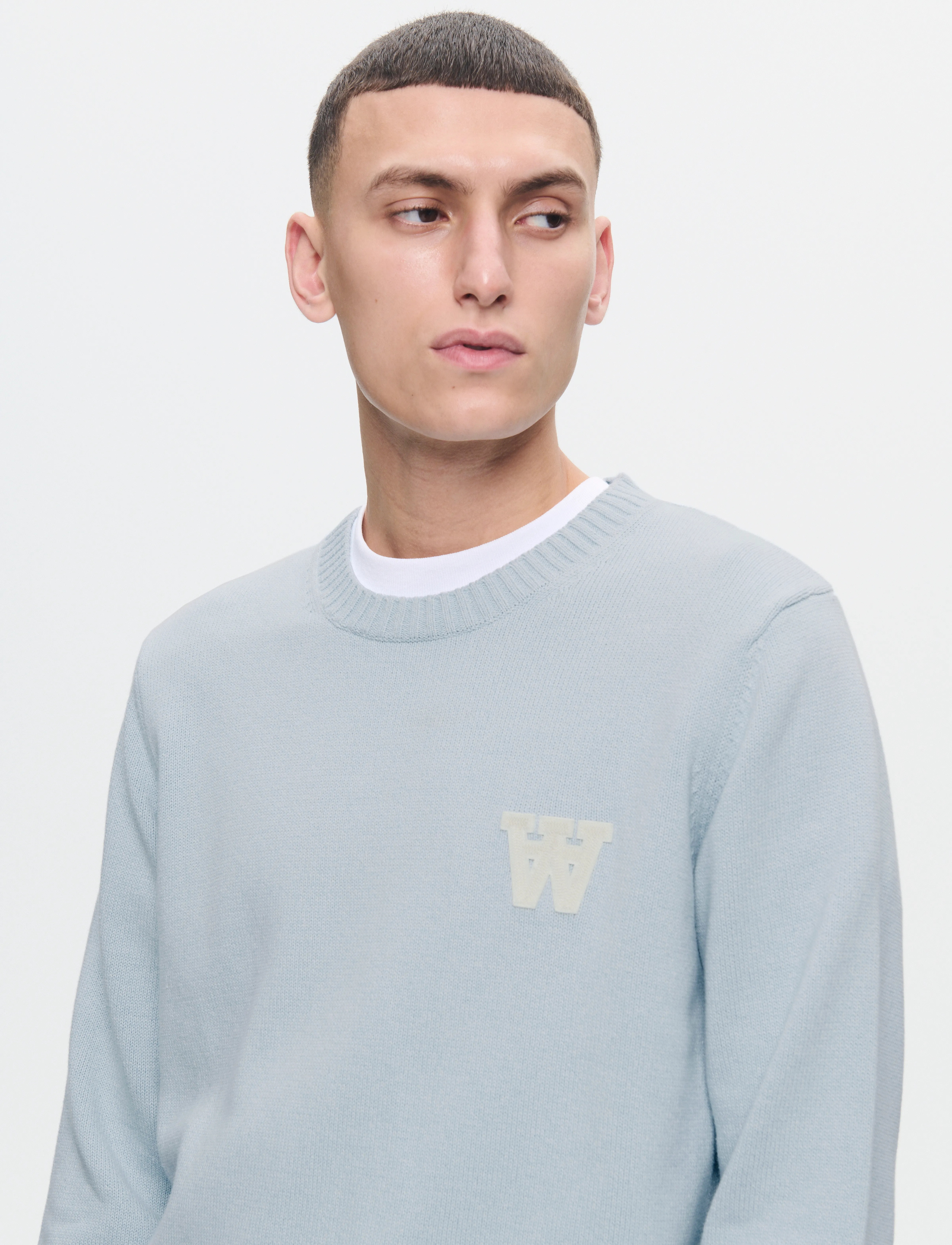 WOOD WOOD - WWTay - rundhals - blue surf - 4