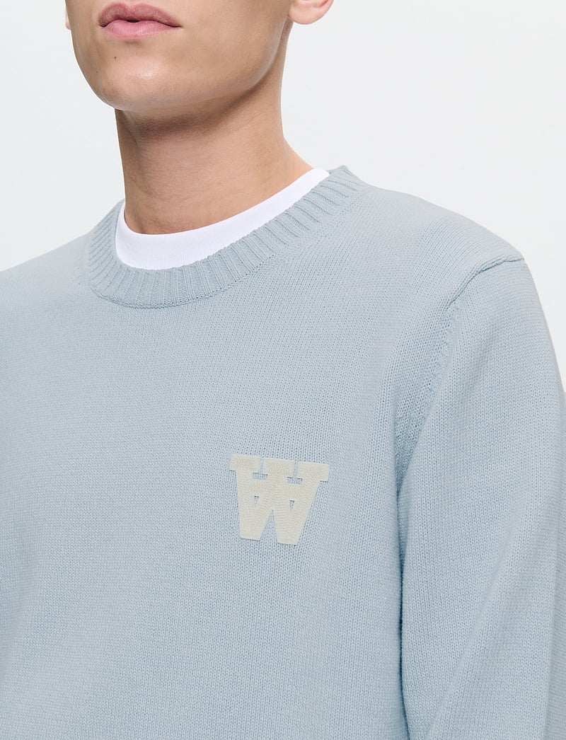 WOOD WOOD - WWTay - Ümmarguse kaelusega kudumid - blue surf - 5