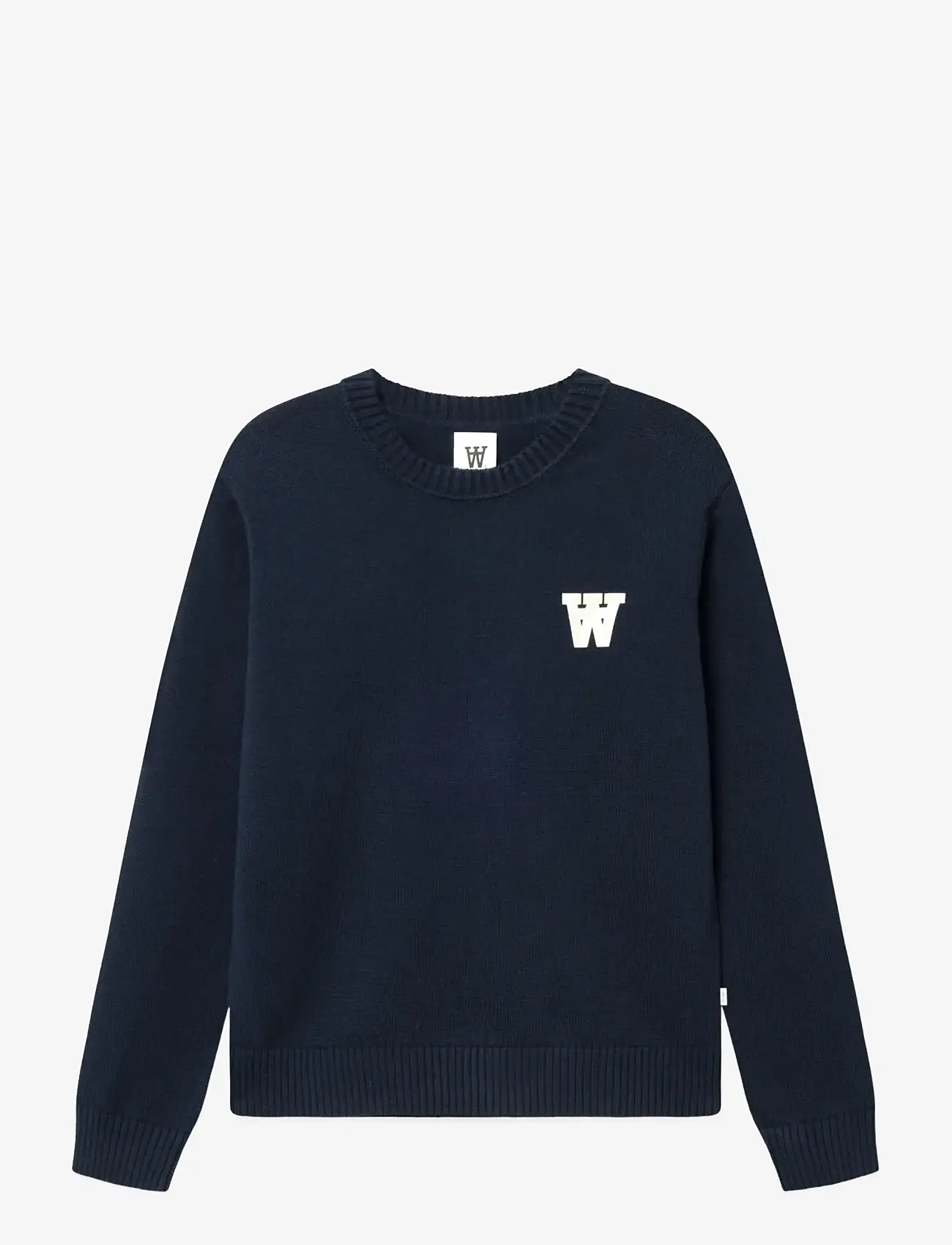 WOOD WOOD - WWTay - Ümmarguse kaelusega kudumid - dark navy - 1