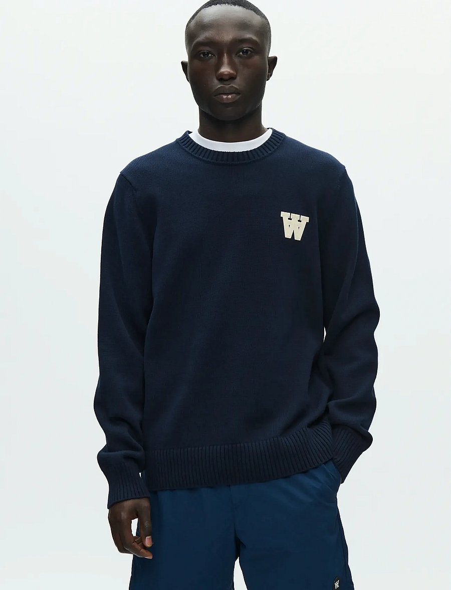 WOOD WOOD - WWTay - round necks - dark navy - 0