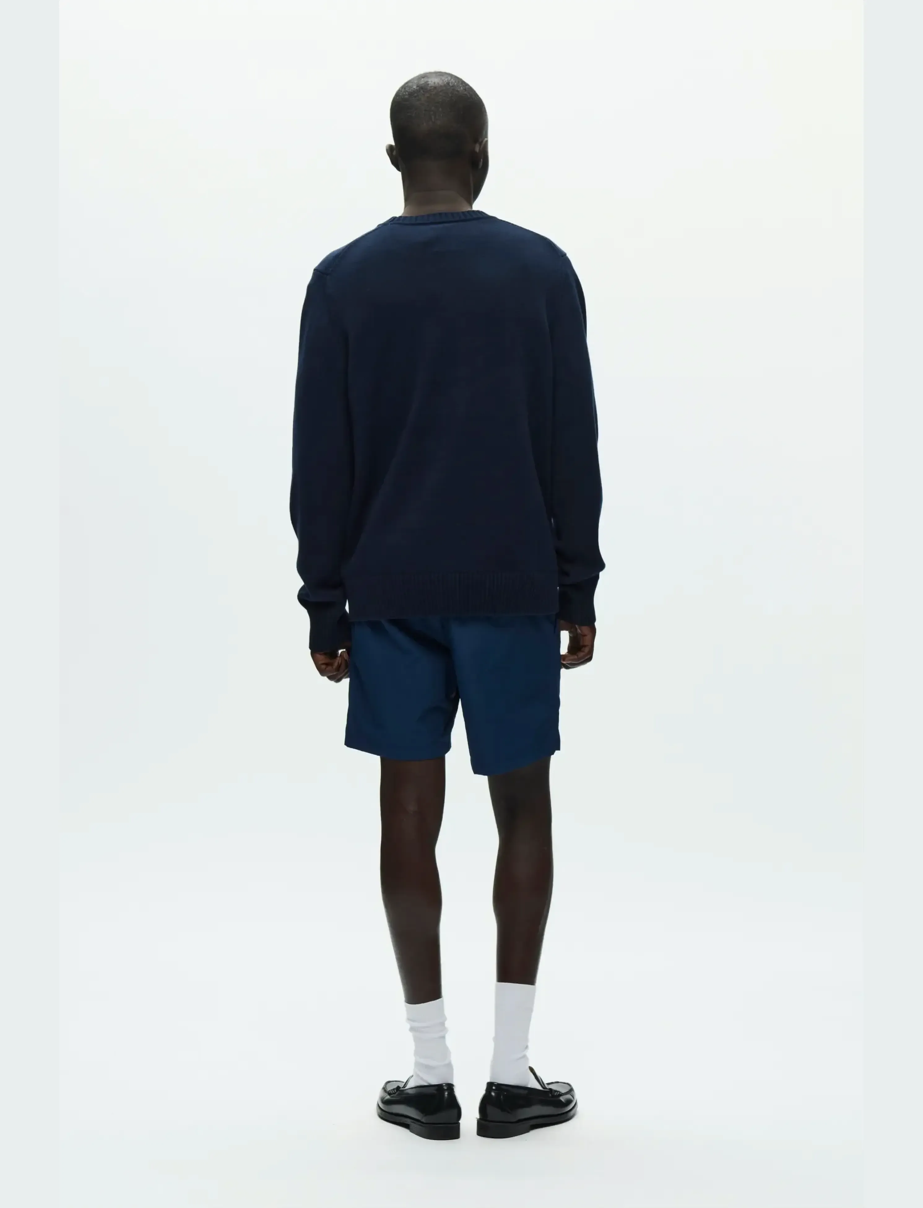 WOOD WOOD - WWTay - Ümmarguse kaelusega kudumid - dark navy - 3