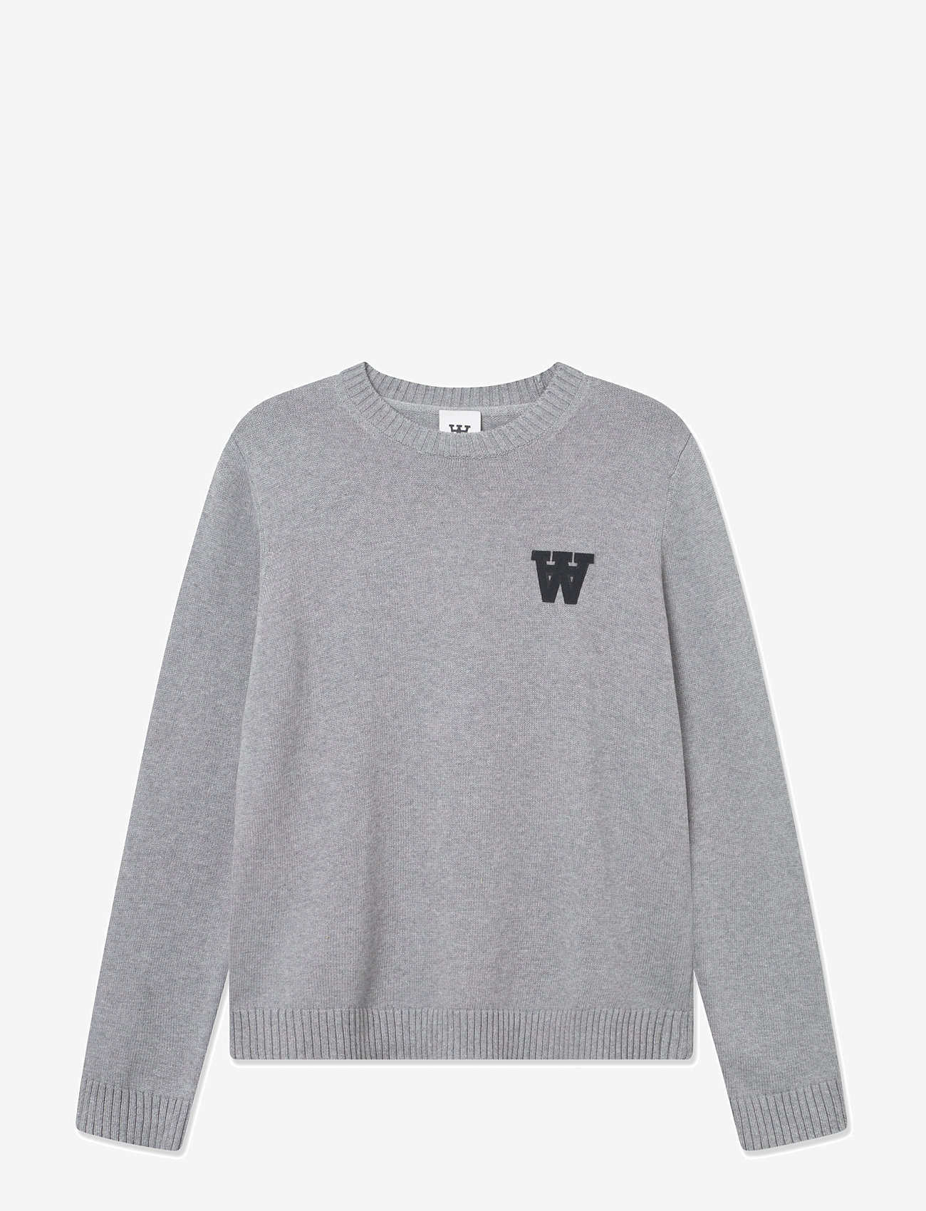 WOOD WOOD - WWTay - rund hals - light melange grey - 1