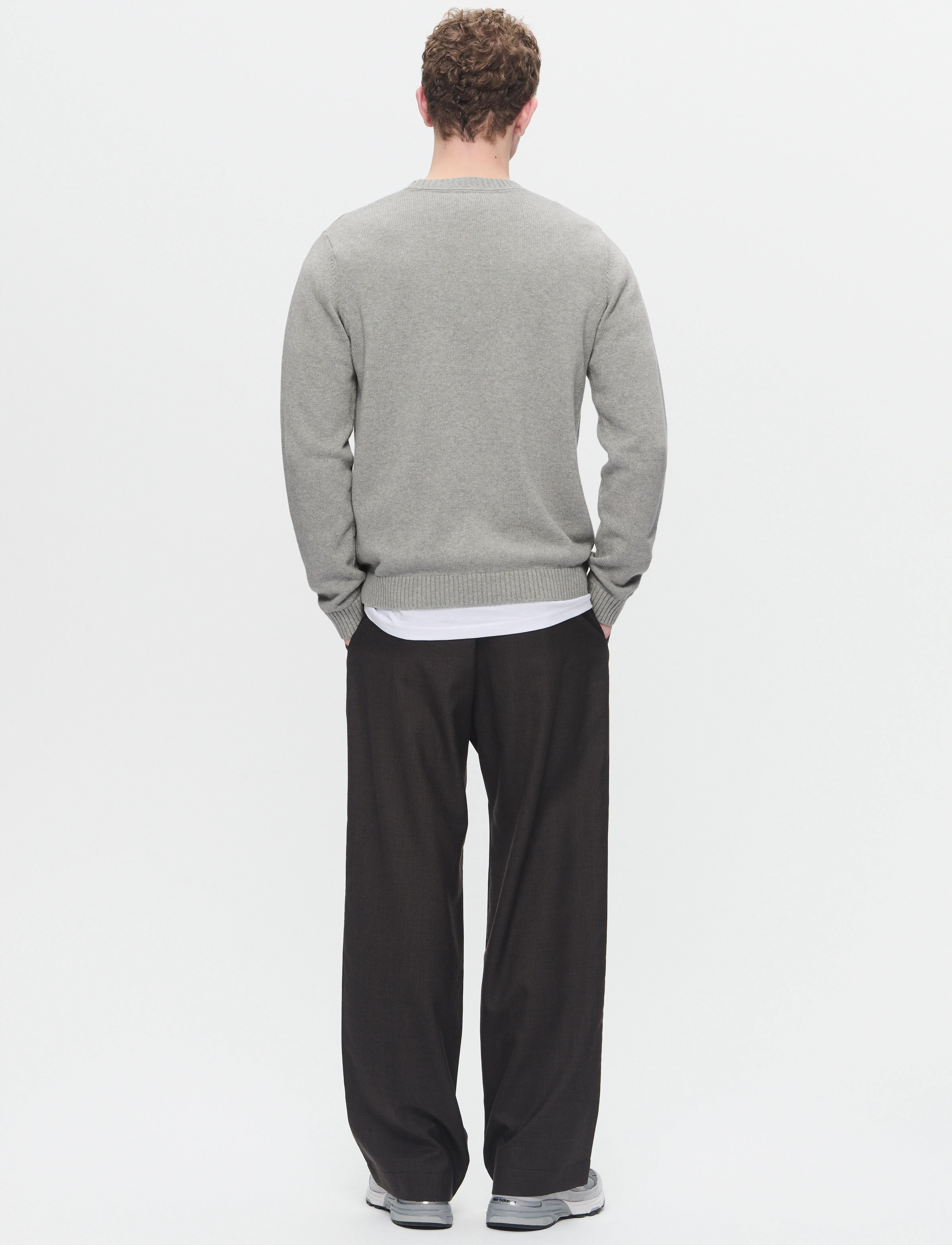 WOOD WOOD - WWTay - rundhals - light melange grey - 3
