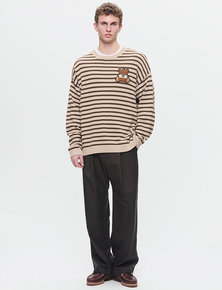 WOOD WOOD - WWTya OS Teddy Jumper - curds & whey - 2