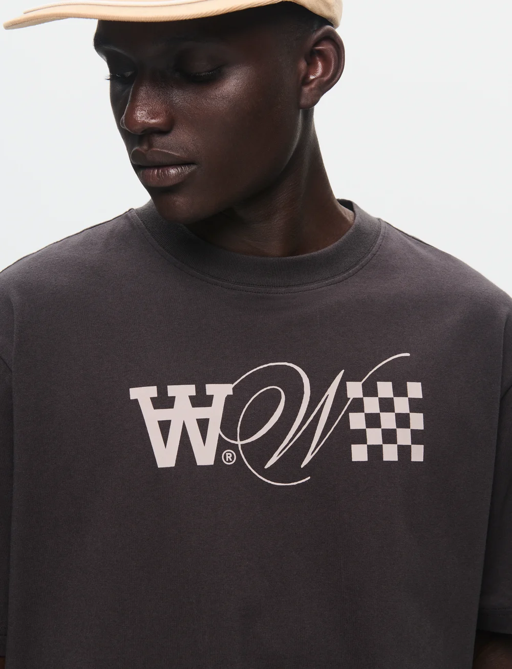WOOD WOOD - WWAsa signature - kortärmade t-shirts - licorice - 4
