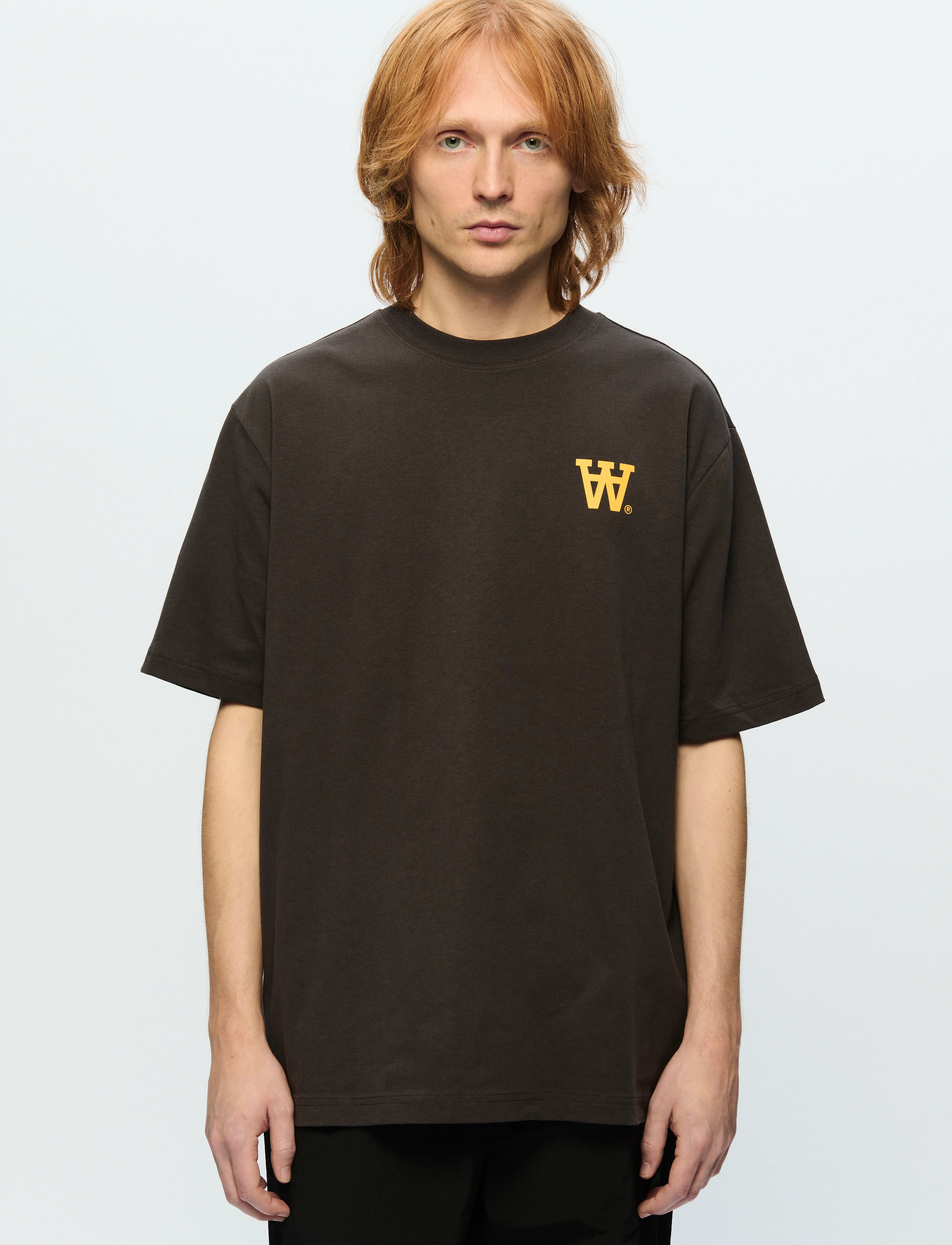 WOOD WOOD WWAsa seal - T-särgid - LICORICE / black