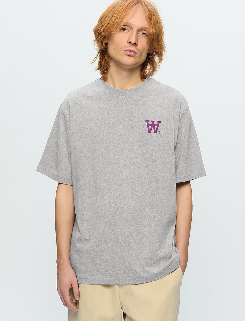 WOOD WOOD - WWAsa seal - kurzärmelig - light melange grey - 1