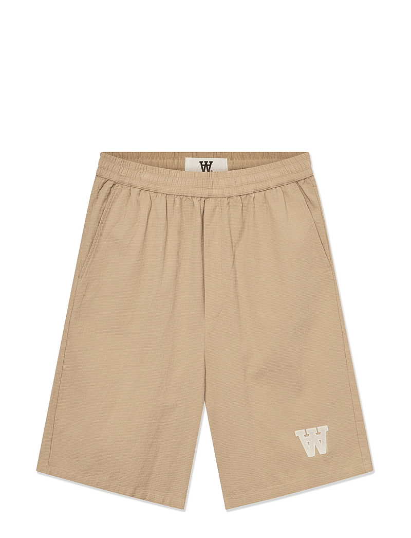 WOOD WOOD - WWRob waffle shorts - sweatshorts - curds & whey - 1